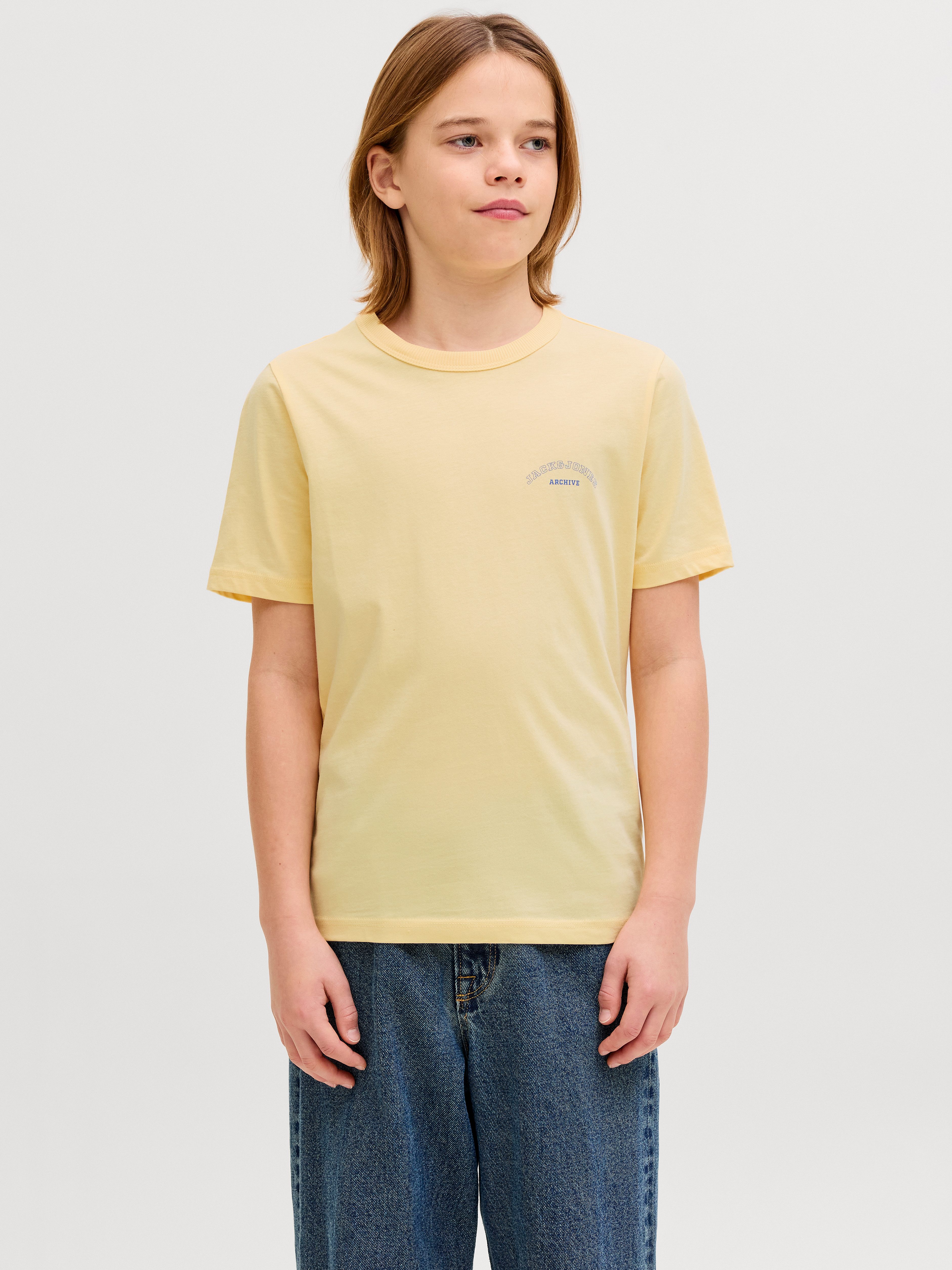 Jack & Jones Junior T-Shirt JJCOLLEGE LOGO TEE SS CREW NECK JNR mit Logoprint