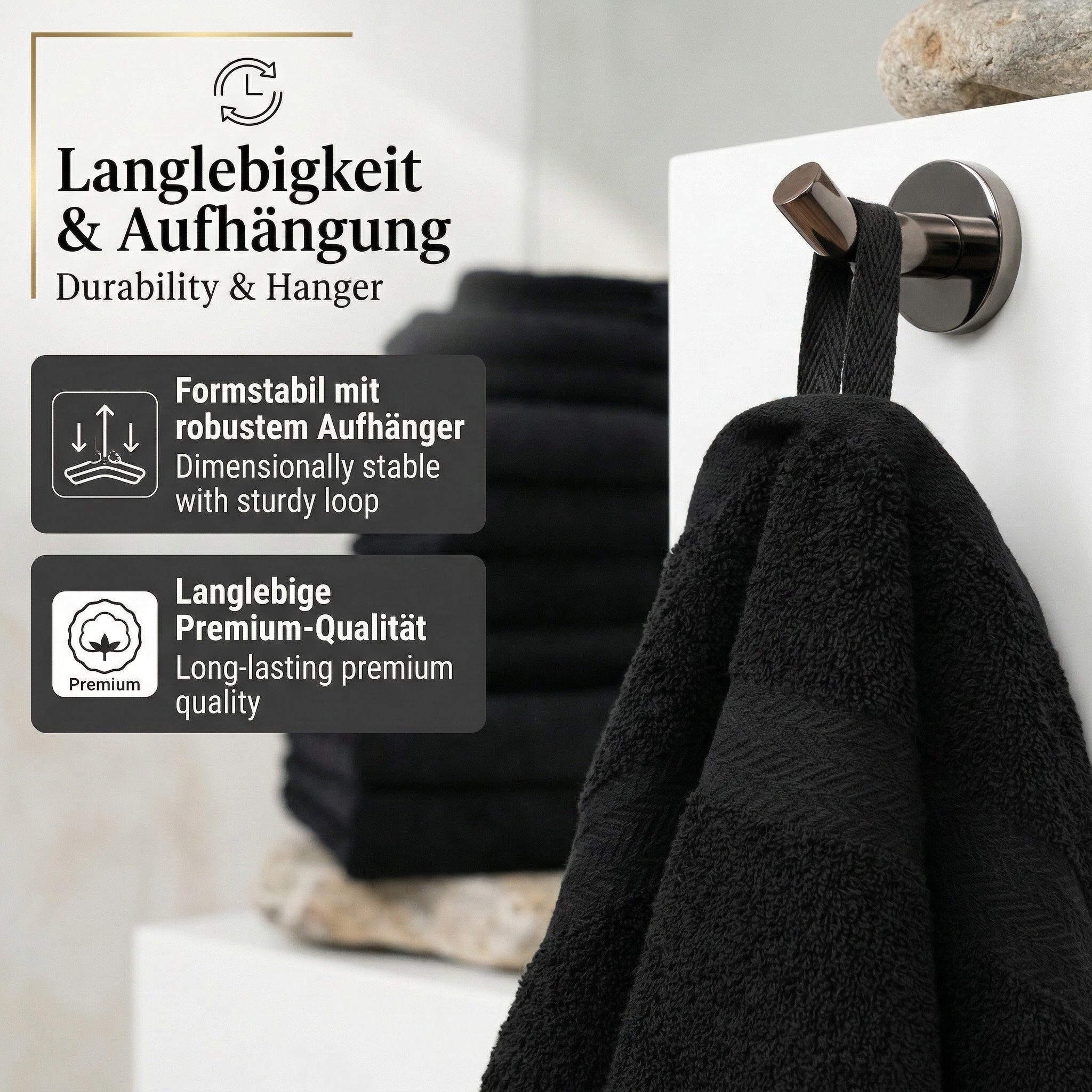 Betz Handtücher 10-teiliges Handtuch Set Premium, 100% Baumwolle (10-St), 4 Handtücher 50x100 cm, 2 Duschtücher 70x140 cm, 2 Gästetücher 30x50 – Bild 4 von 5