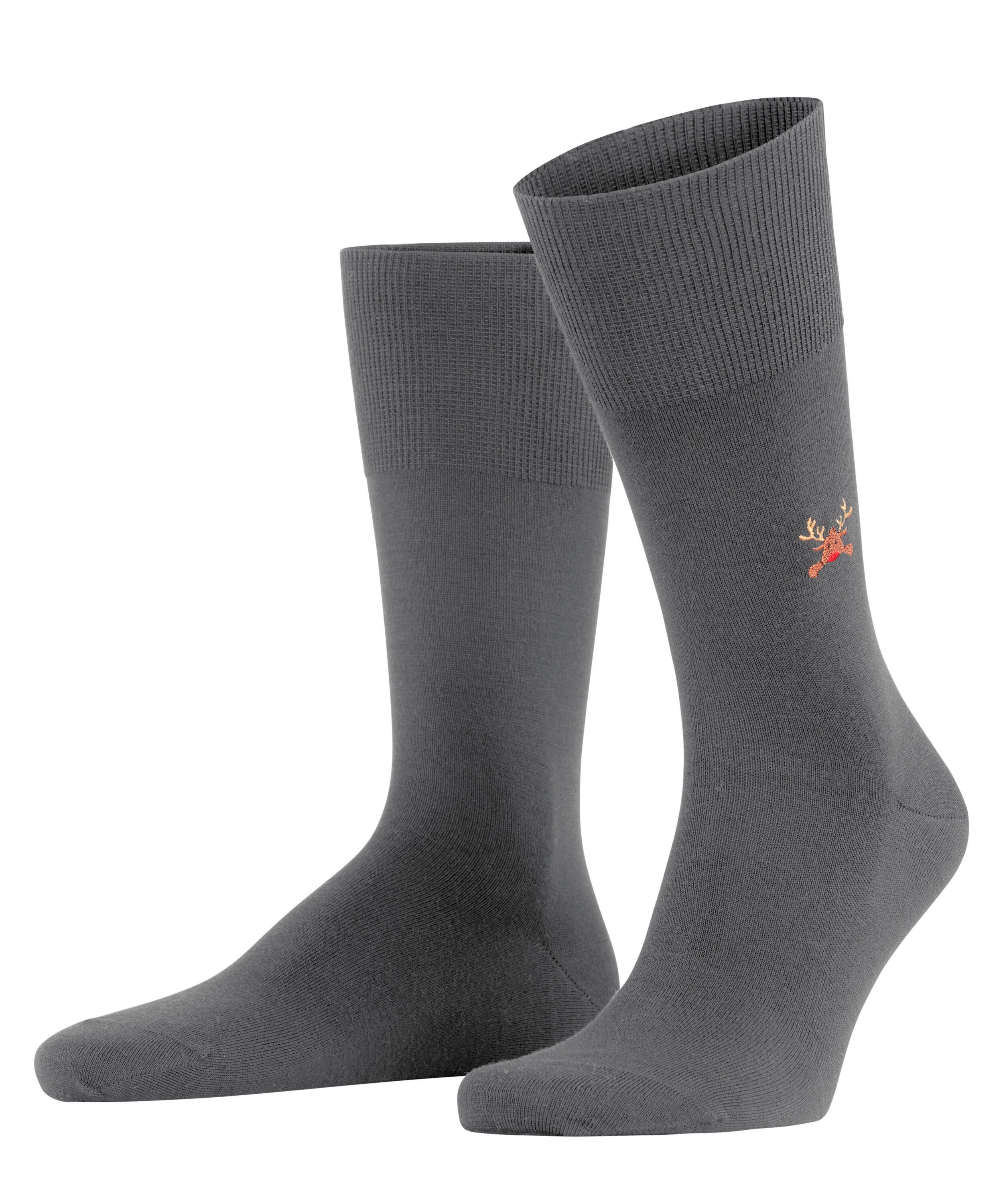 grey dark Socken FALKE Rudolph (1-Paar) (3070) Airport