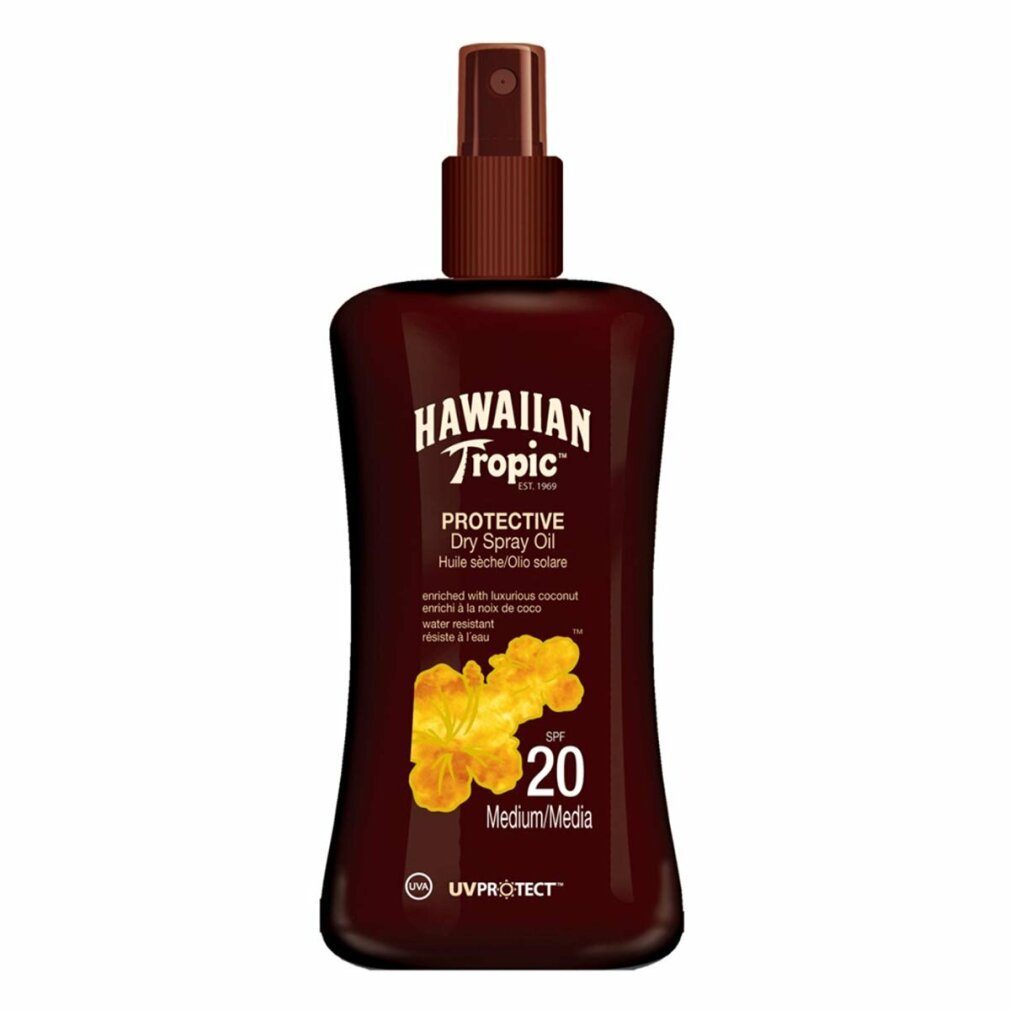 Hawaiian Tropic Deo-Roller Protective Dry Spray Oil Spf20 Medium 200ml