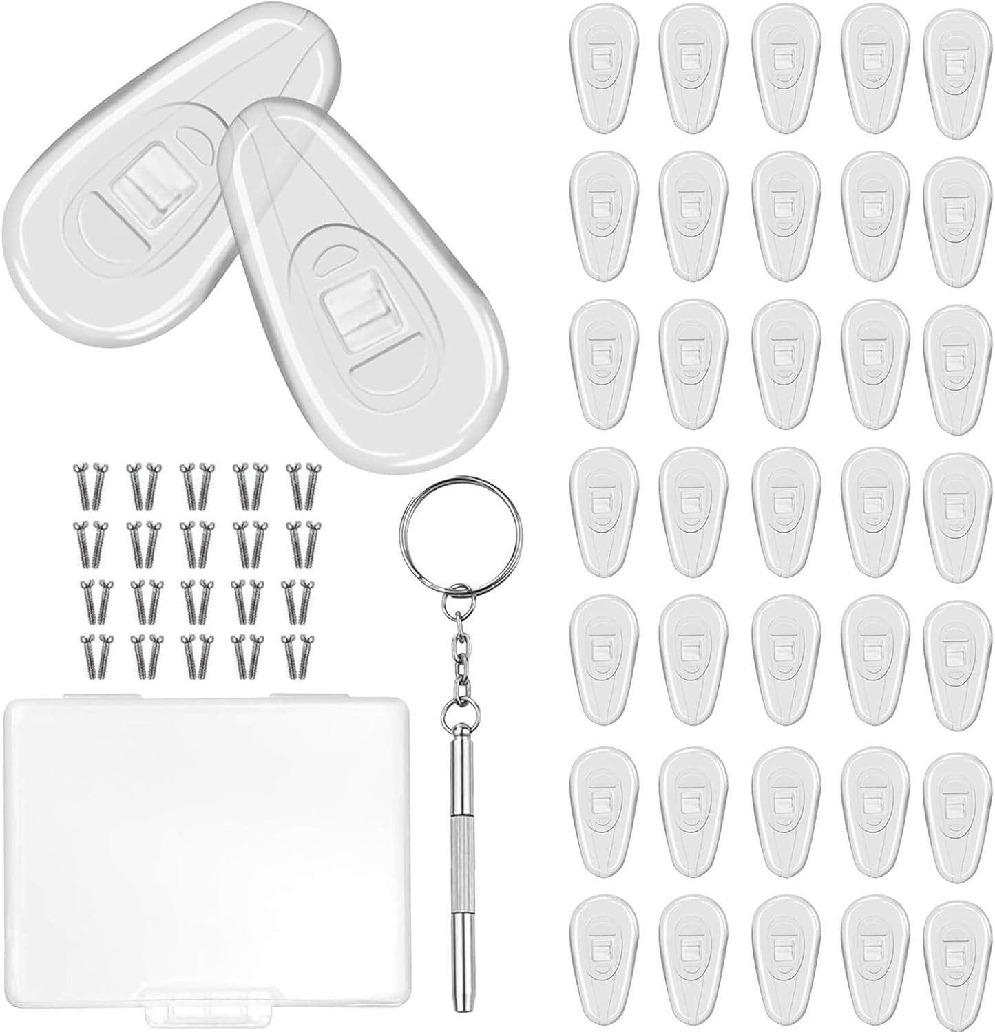 FELIXLEO Очкиkette 20Paare Очки Nasenpads Silikon Rutschfeste Очкиpads Transparent