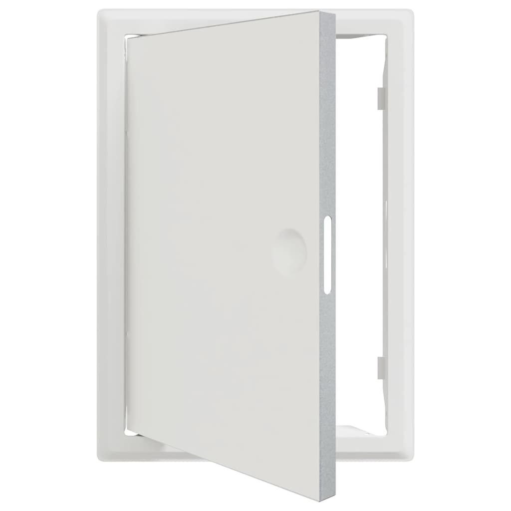 vidaXL Revisionsklappe Zugangstür Weiß 20 x 30 cm Stahl (1-St)
