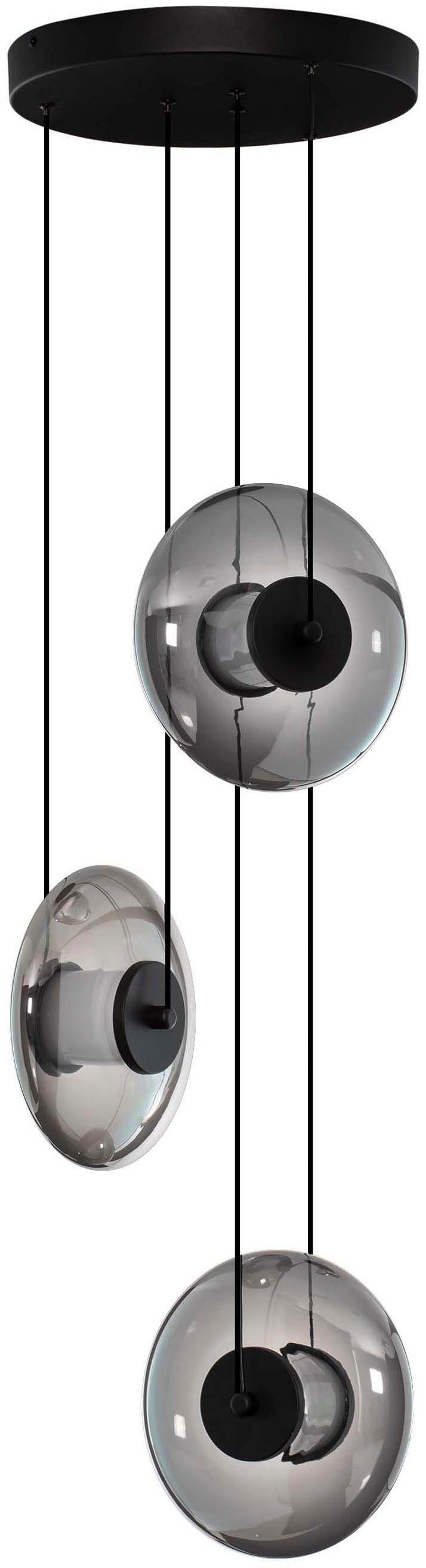 Nova Luce Pendelleuchte BALLET, LED fest integriert, Warmweiß