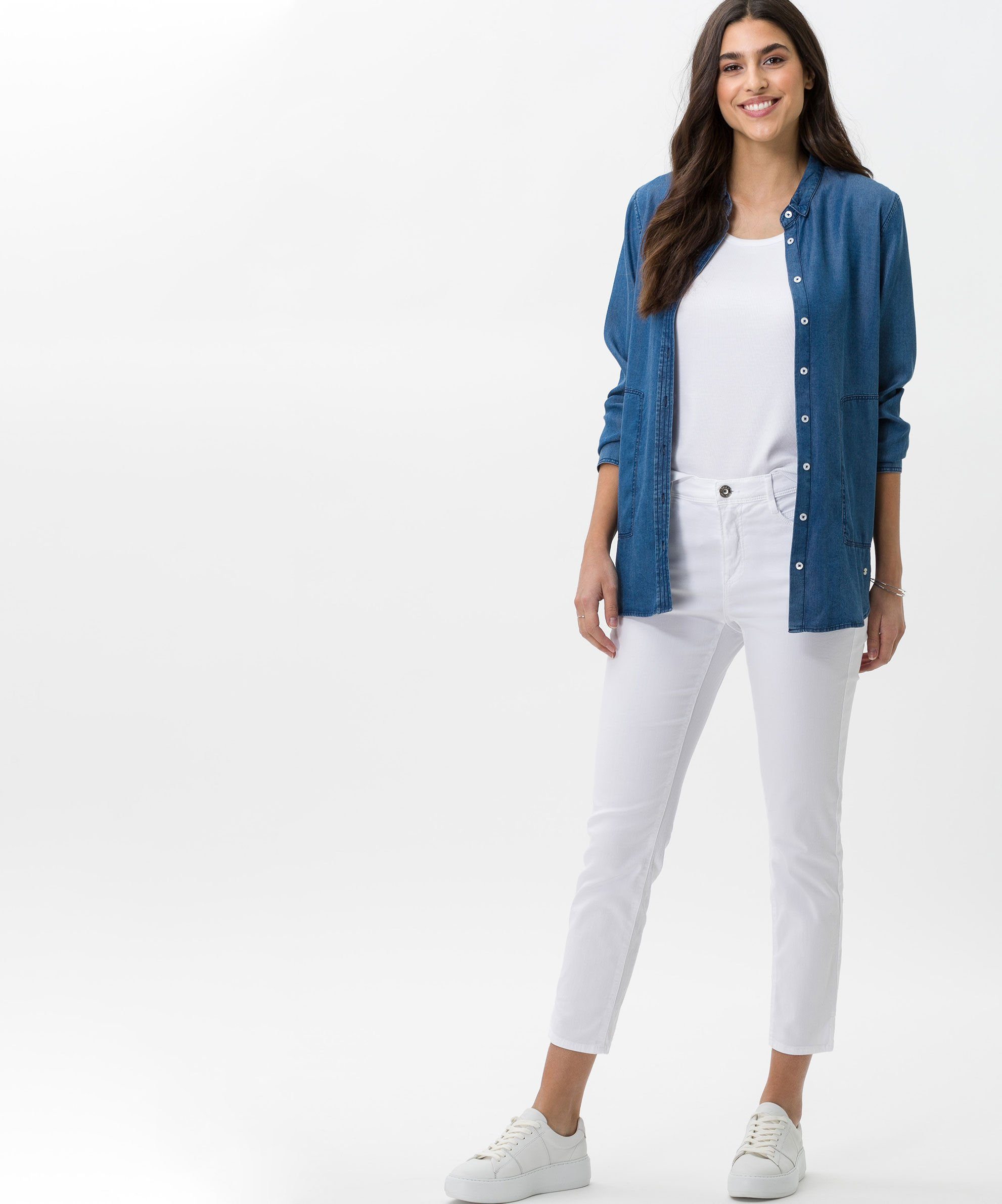 74-7557.99 MARY BRAX ULTRALIGHT white S 09921720 - Stretch-Jeans Brax