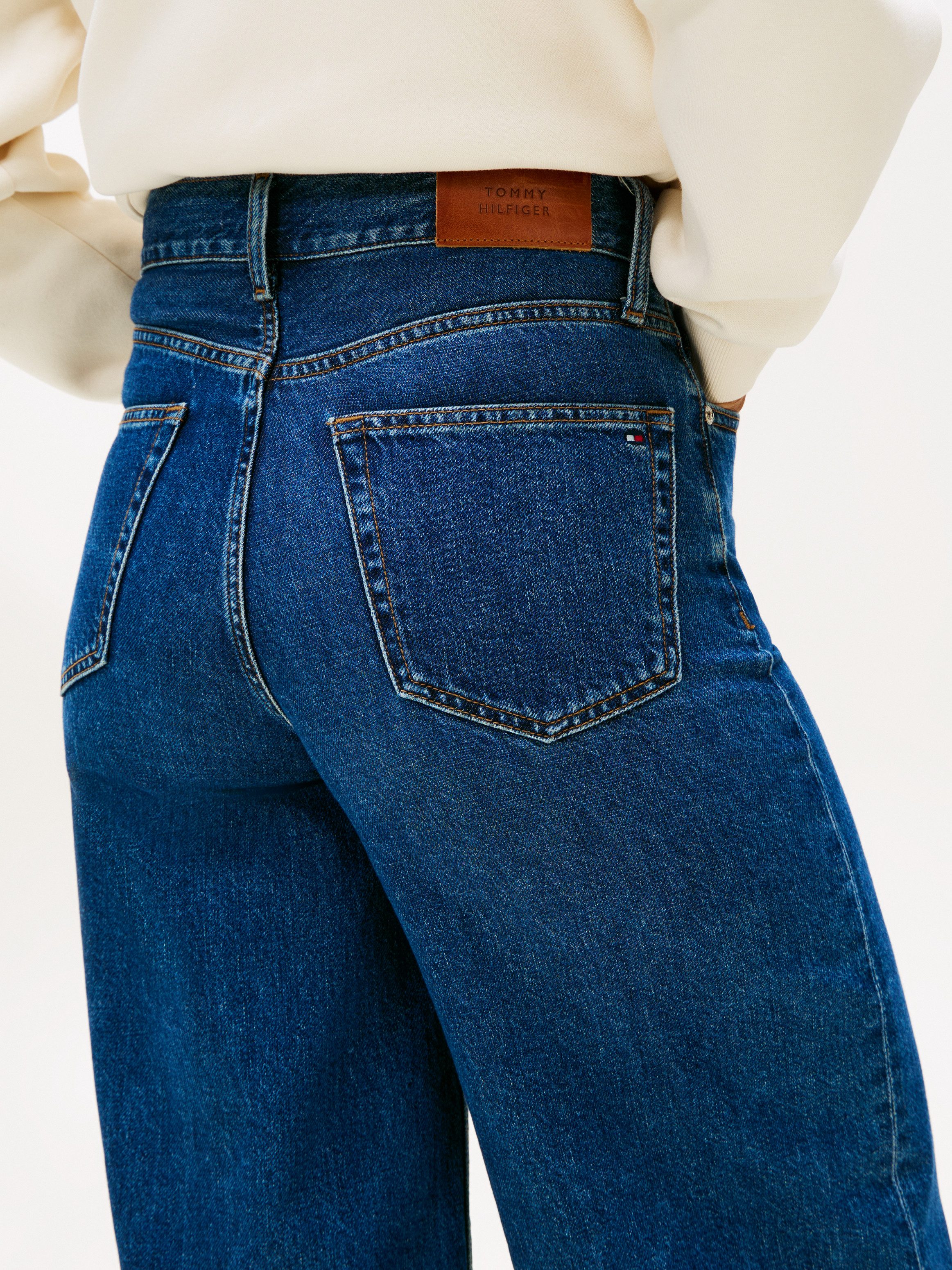 Tommy Hilfiger High-waist-Jeans DNM 70's WIDE LEG HW