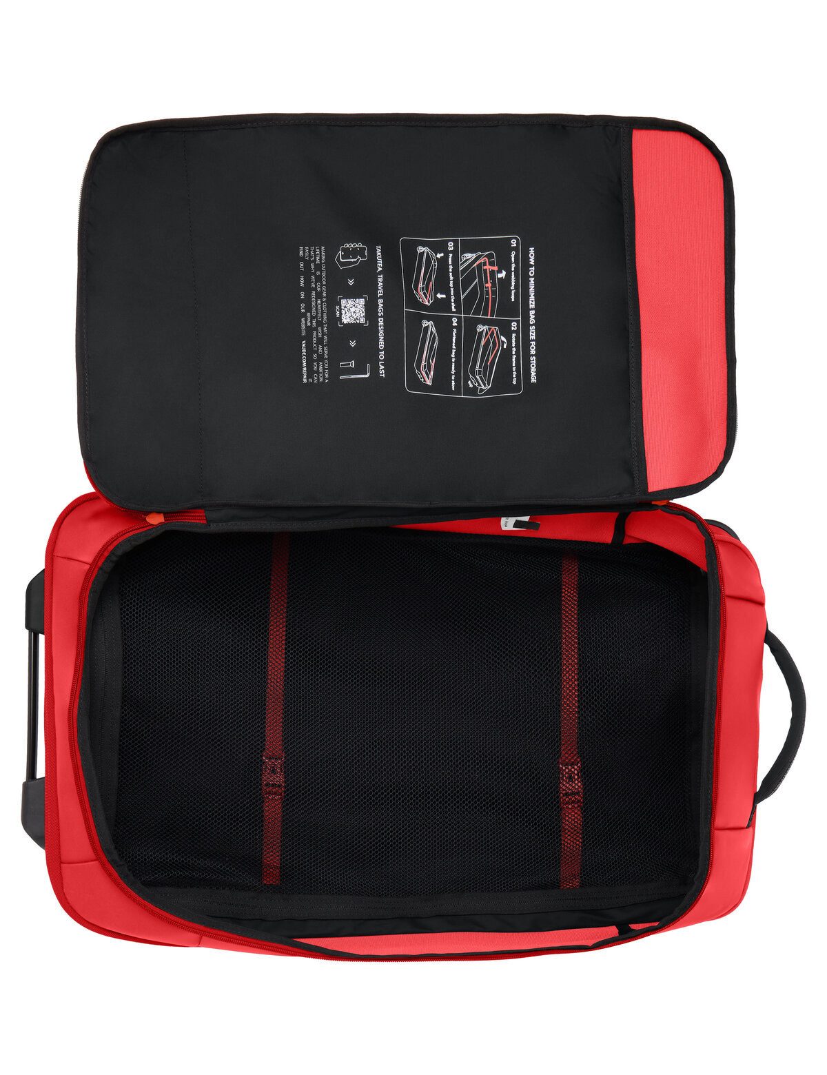 VAUDE Trolley Takutea 65, 2 Rollen, Reisetasche mit Rollen und Teleskopgriff, 65 Liter