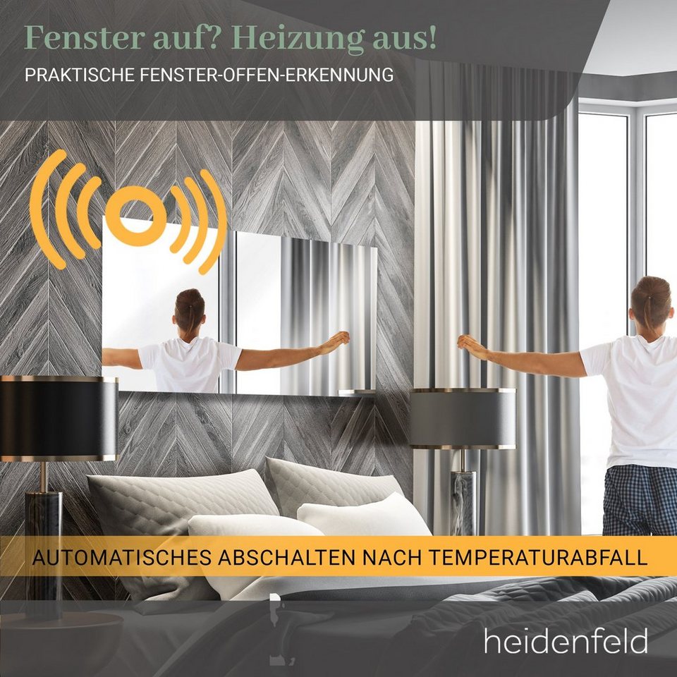 Heidenfeld Infrarotheizung Hf Hs100 10 Jahre Garantie 300 800 Watt Spiegel Infrarotheizung Mit Thermostat Fernbedienung Inklusive App Steuerung High End Spiegelheizung Mit Fenster Auf Erkennung Rahmenlos Mit Energiesparender Ruckwandisolierung Heidenfeld Infrarotheizung Hf Hs100 10 Jahre Garantie 300 800 Watt Spiegel Infrarotheizung Mit Thermostat Fernbedienung Inklusive App Steuerung High End Spiegelheizung Mit Fenster Auf Erkennung Rahmenlos Mit Energiesparender Ruckwandisolierung