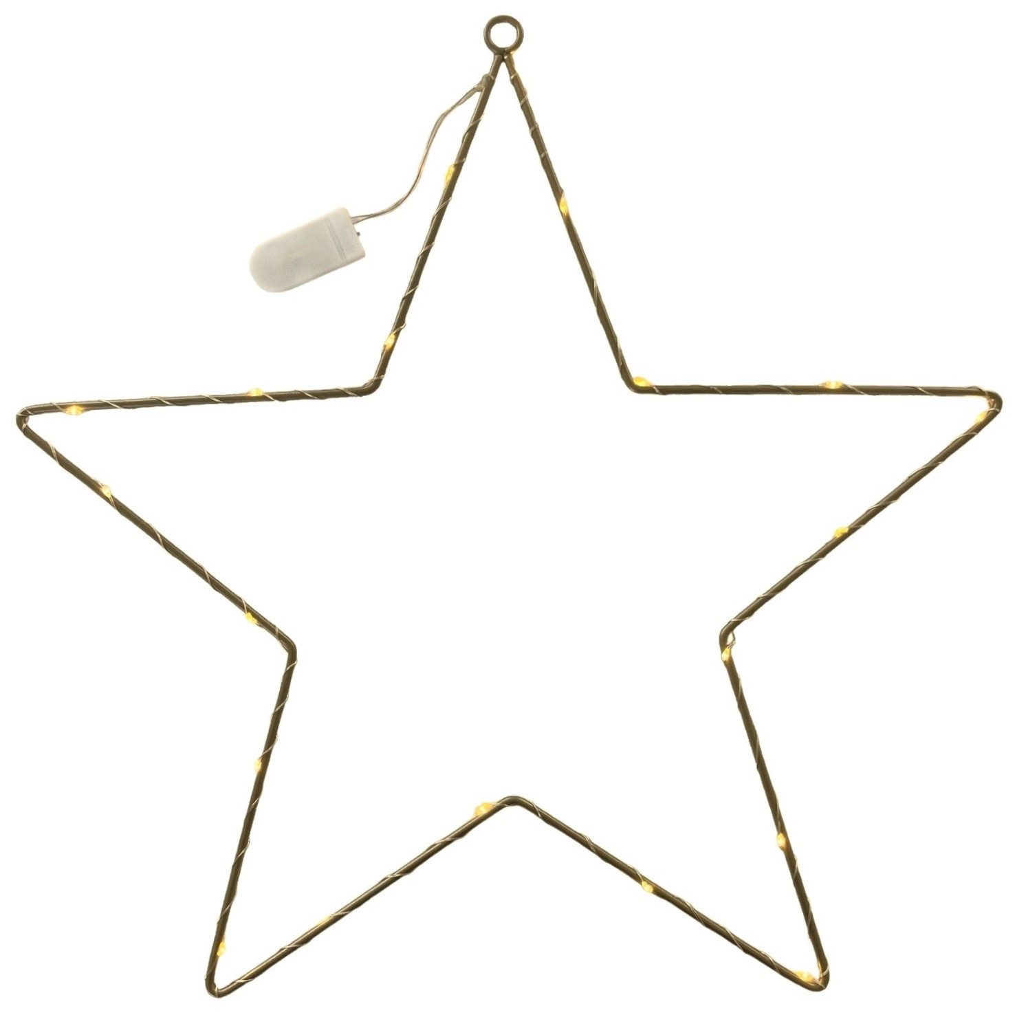 Dragimex Dekoobjekt LED-STERN, Metallstern, Weihnachtsdeko GOLD Ø 45cm