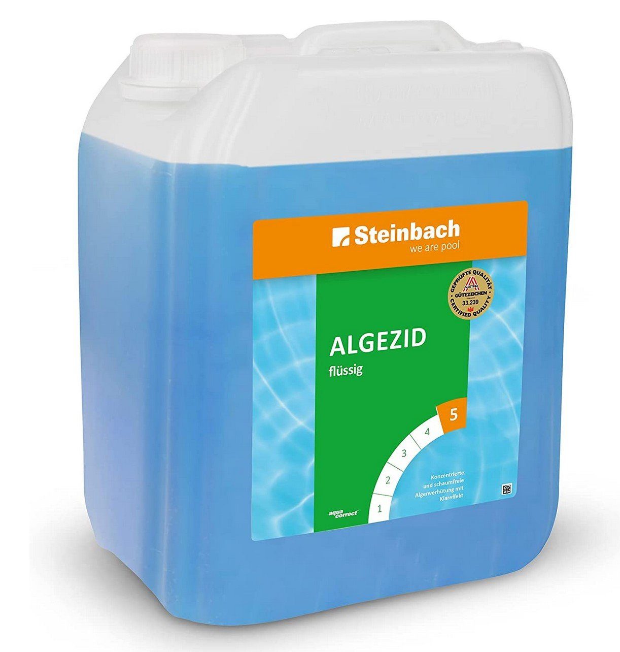 Steinbach Pool Poolpflege STEINBACH Algezid flüssig, 5 Ltr