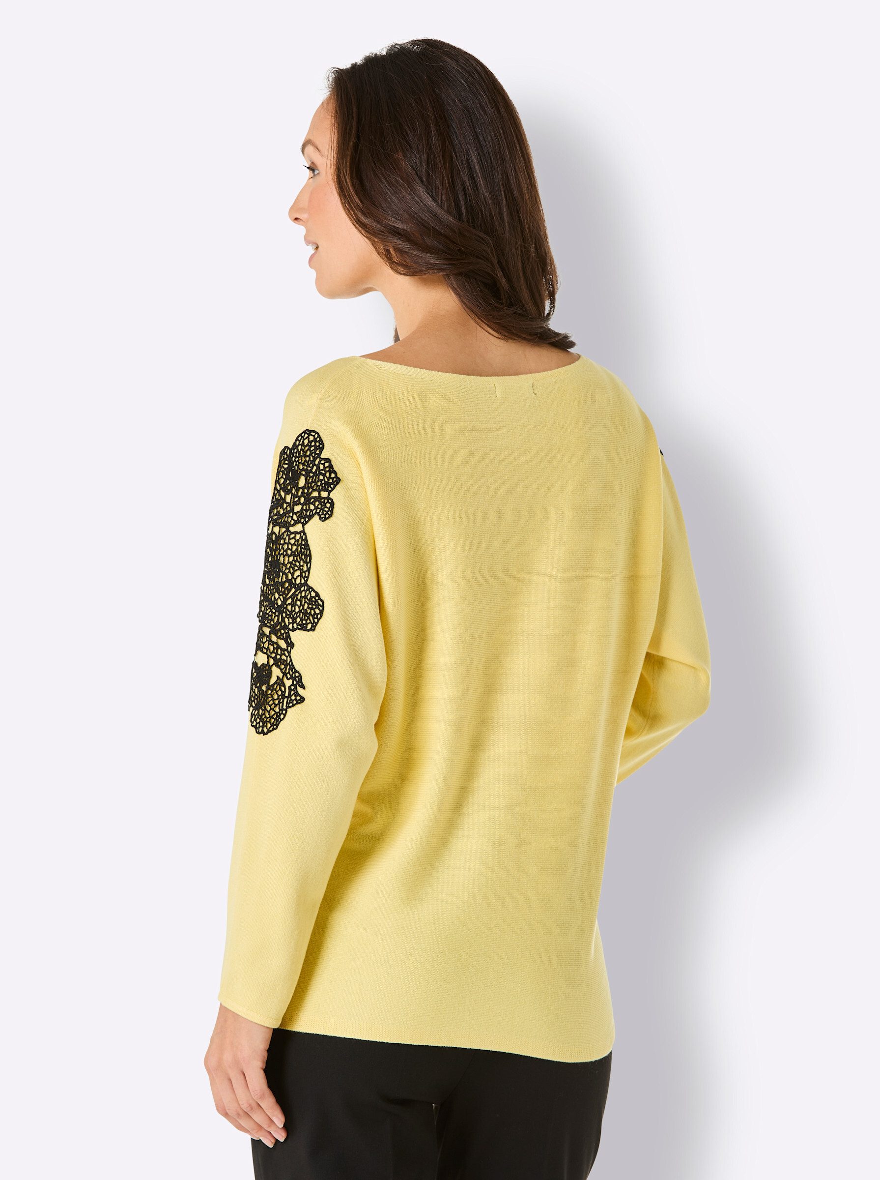 creation L Strickpullover 3/4 Arm-Pullover, Seide-Kaschmir-Mix