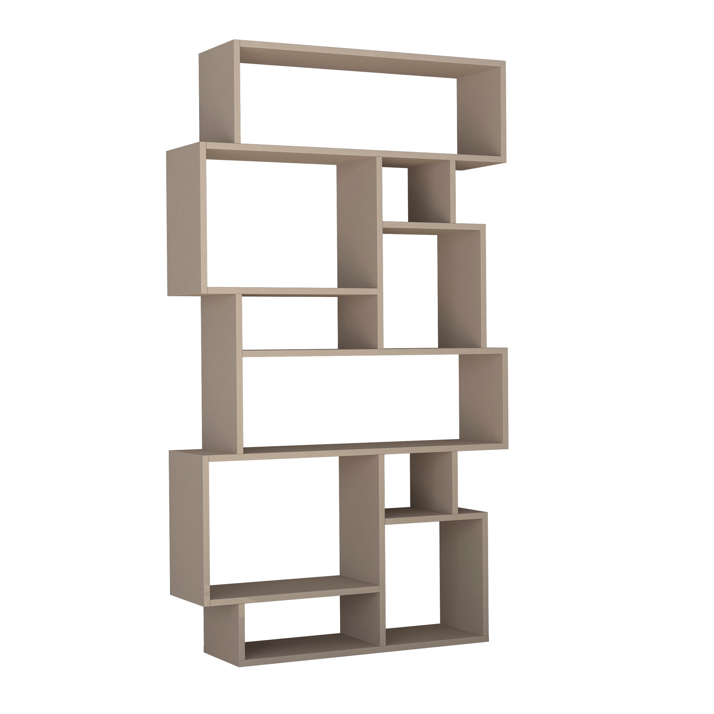 Decortie Bücherregal Karmato, Standregal Bücherregal Holz Wohnzimmer, 96 x 25,5 x 168,5 cm