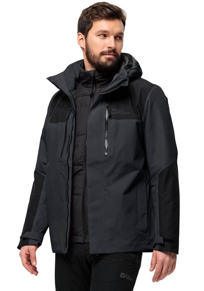 Jack Wolfskin Funktionsjacke JASPER 3IN1 JKT M mit Belüftungsreißverschlüsse