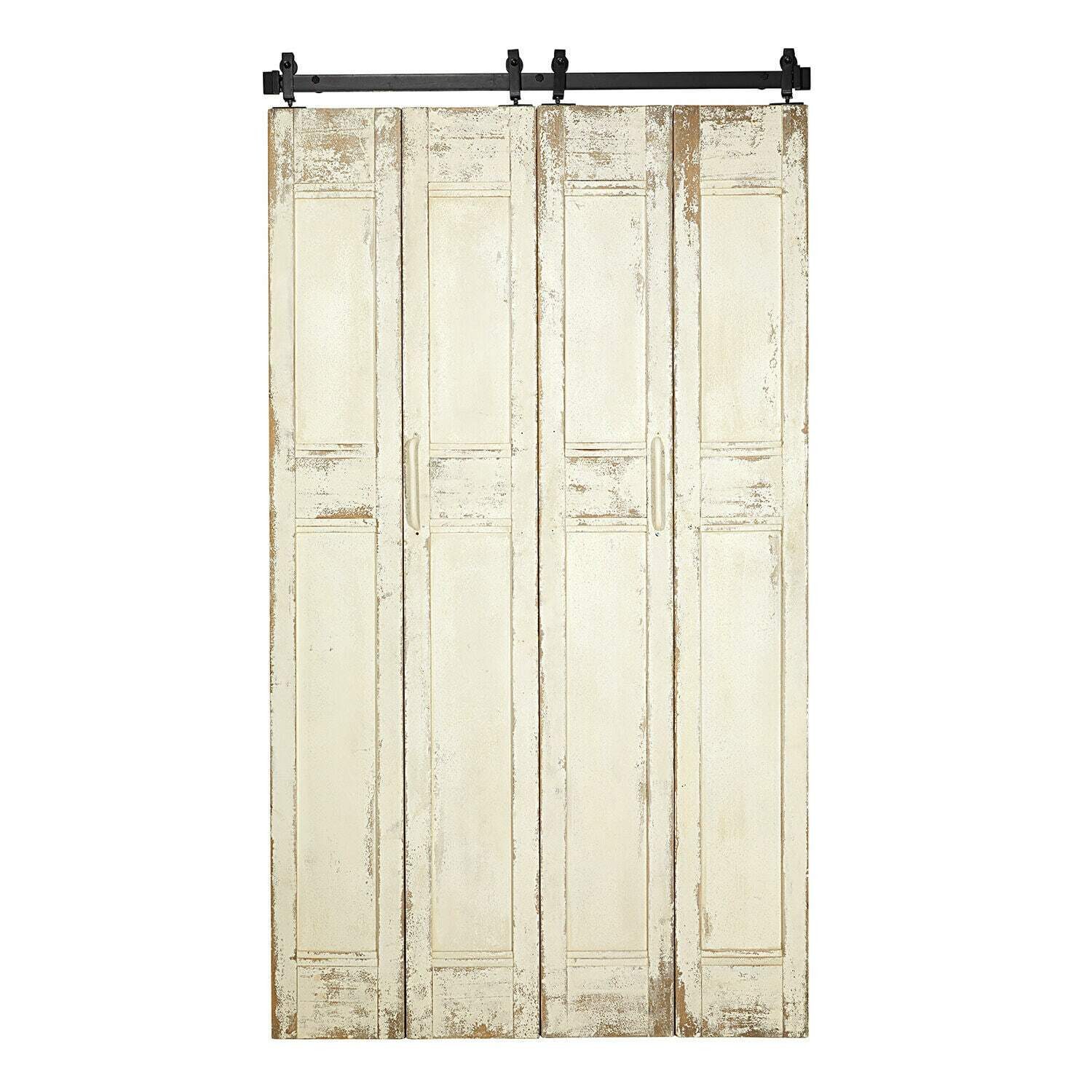 Mirabeau Schiebetür Faltschiebetür Auberisse antikweiß/schwarz