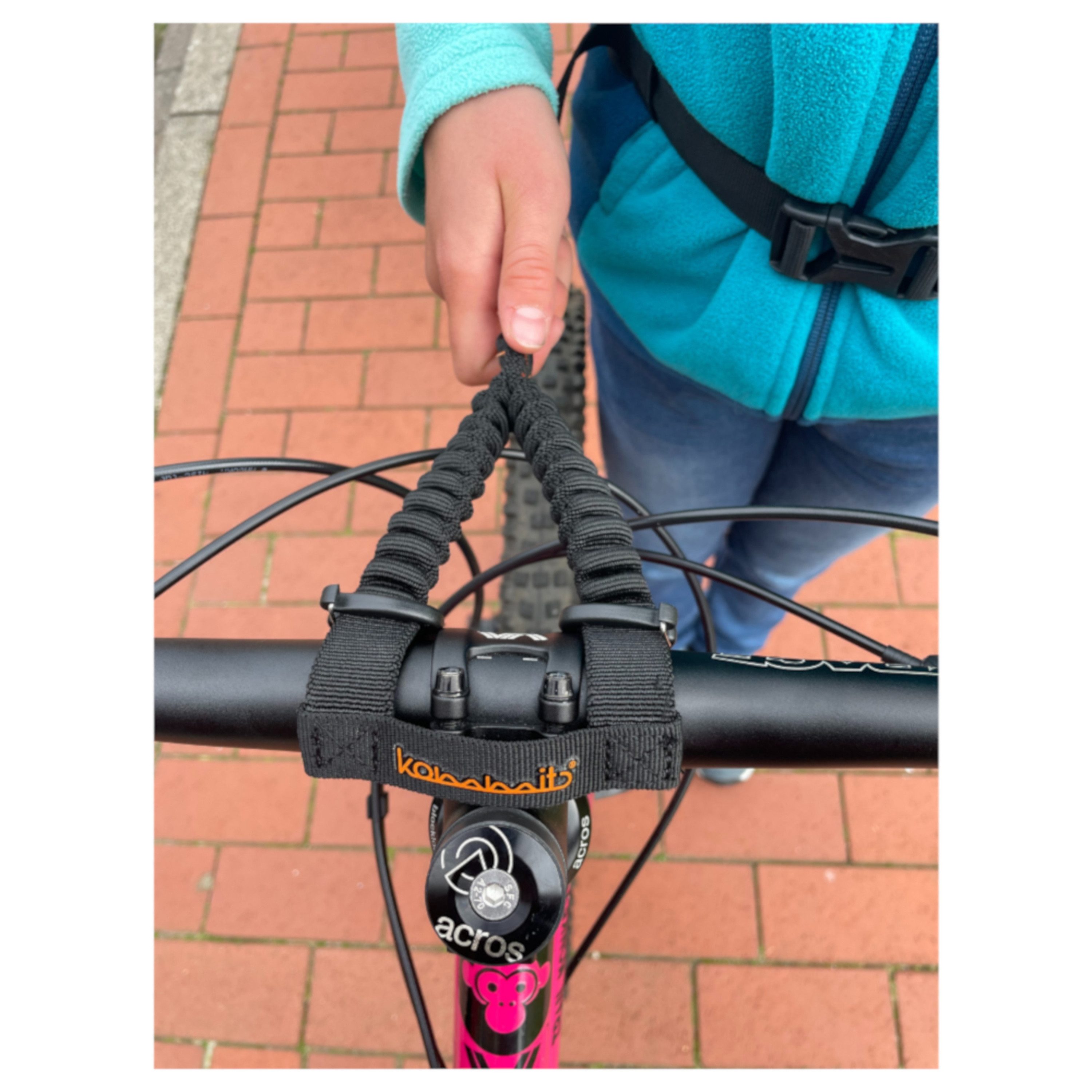 kommit® Abschleppseil Bike Bungee KO.81.018 Anfahrhilfe, Zugsystem Zubehör, Abschlepphilfe