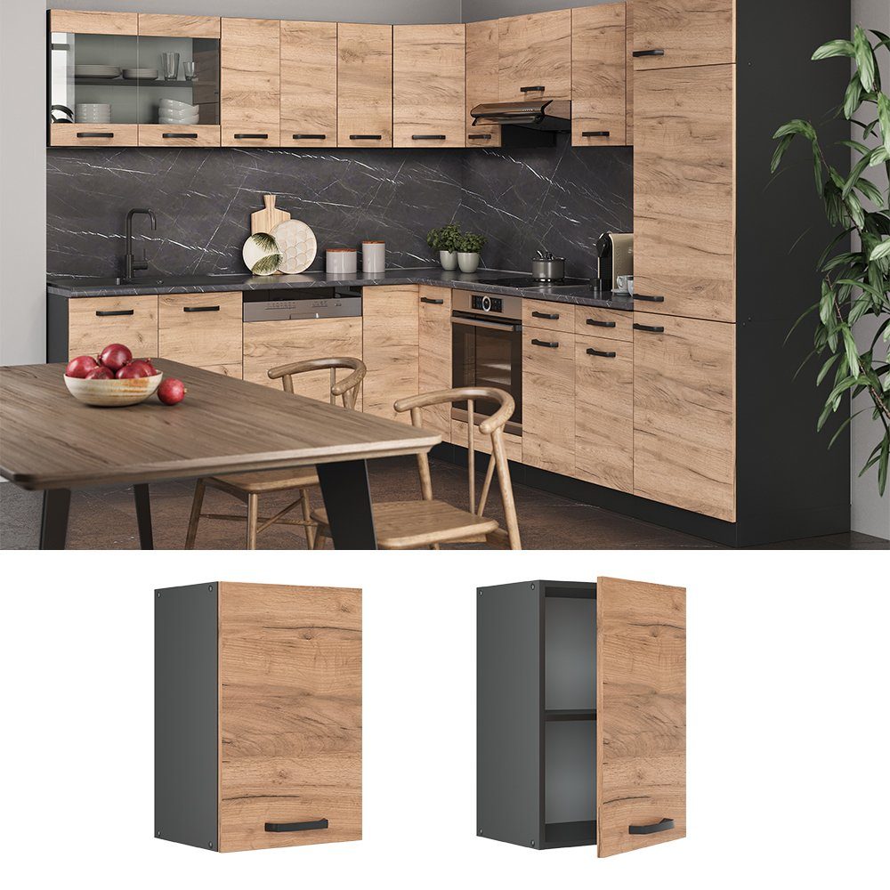 Vicco Hängeschrank R-Line, Goldkraft Eiche/Anthrazit, 40 günstig online kaufen