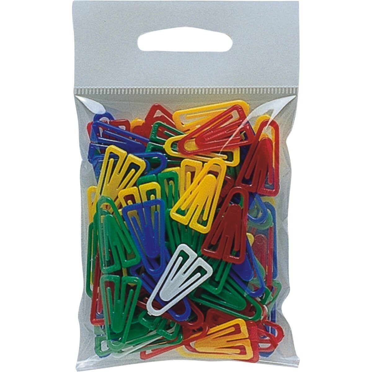 Büroklammer Plastikclips 25mm 100 Stück sortiert