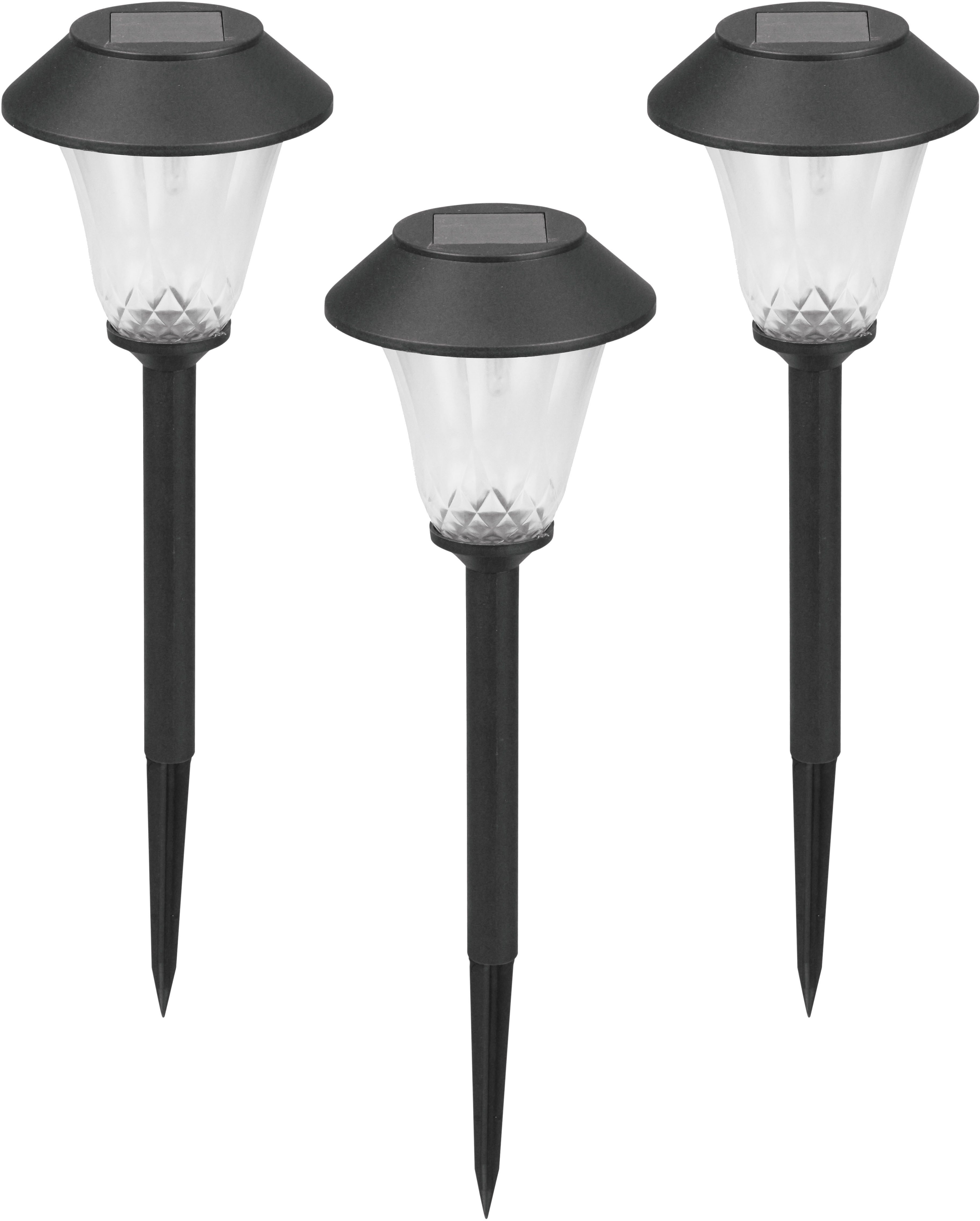 Luxform Gartenleuchte Solar-Gartenlampe - St. Tropez - 3 Stück - 5 Lumen, L günstig online kaufen