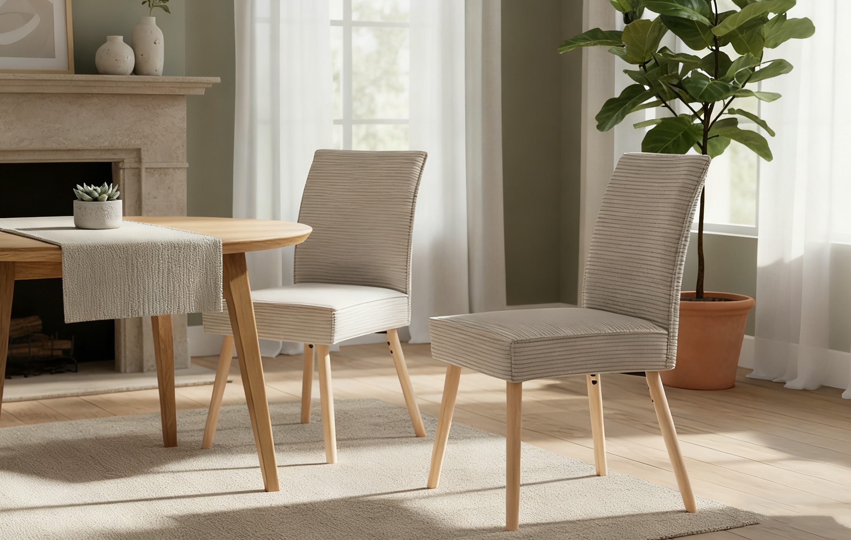 B&D home Polsterstuhl CEDRIC (2er Set, 2 St), gepolstert mit Federkernbox, günstig online kaufen