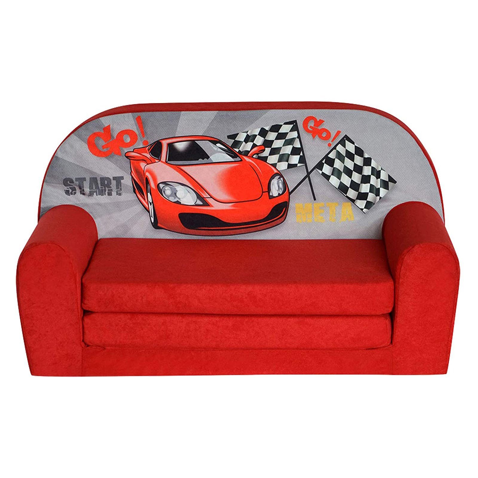FORTISLINE Kindersitzgruppe Kindersofa "MINI" Kindercouch zum Aufklappen W386