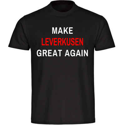 multifanshop T-Shirt Herren Leverkusen - Make Great Again - Männer