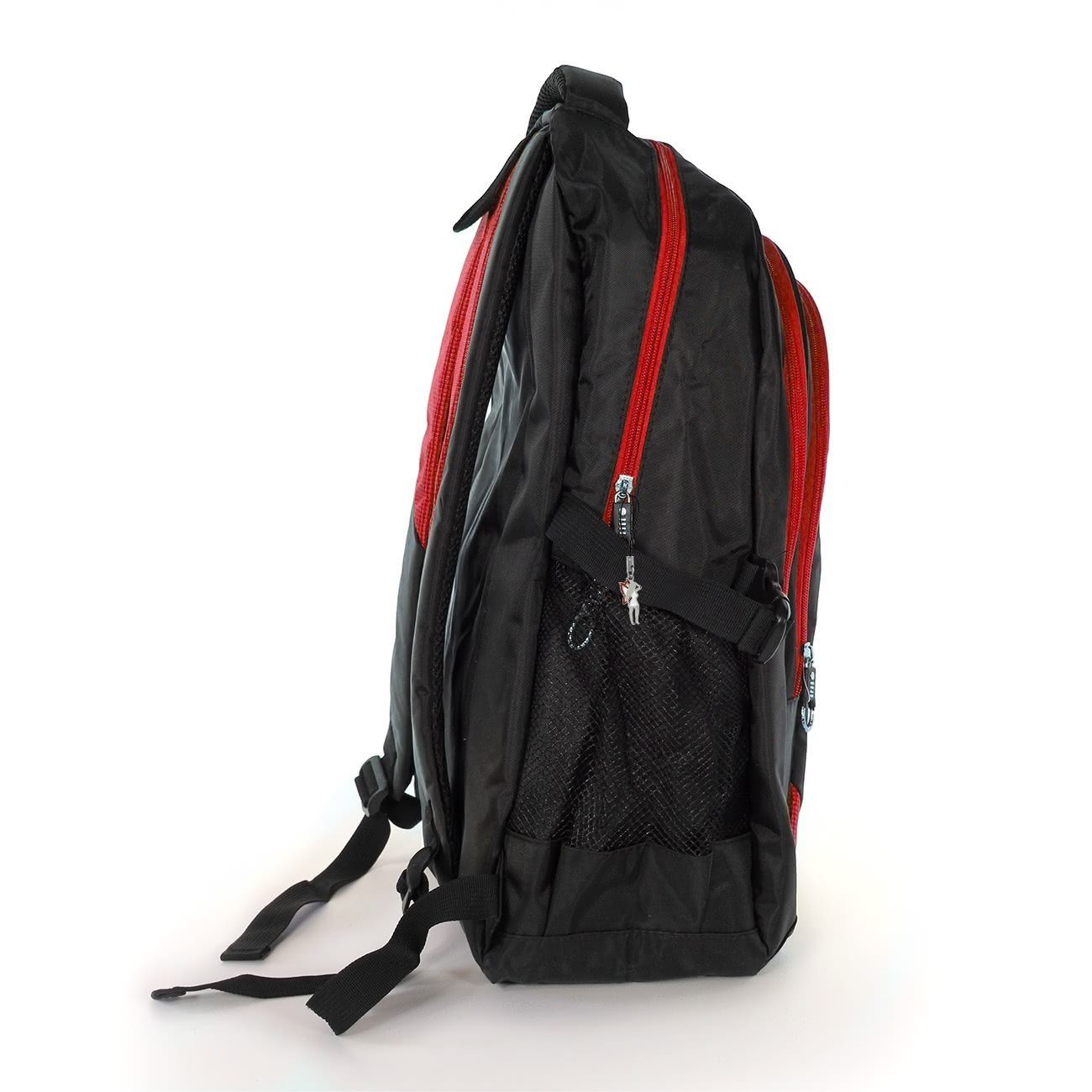 BAG STREET Sportrucksack Bag Street Damen Herren Sporttasche, Sportrucksack, Businessrucksack Synthetik, schwarz, rot ca. 30cm x ca.
