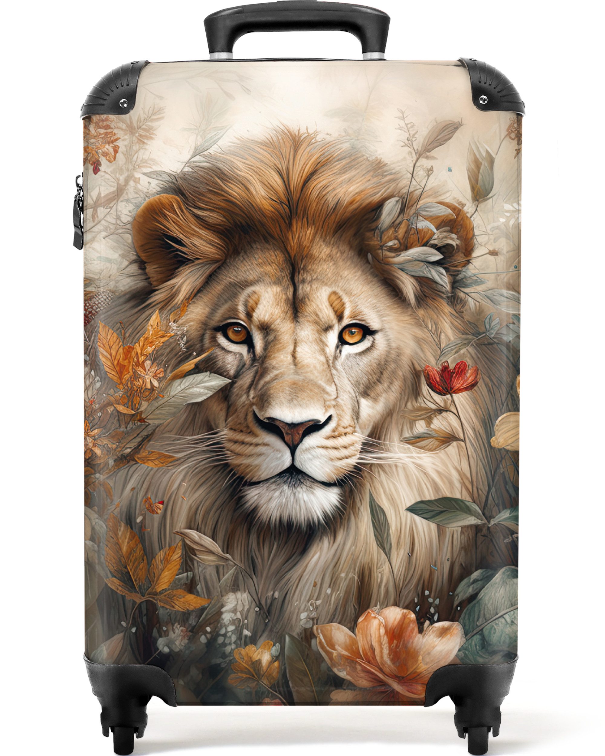 NoBoringSuitcases.com© Hartschalen-Trolley Löwe - Wildtiere - günstig online kaufen