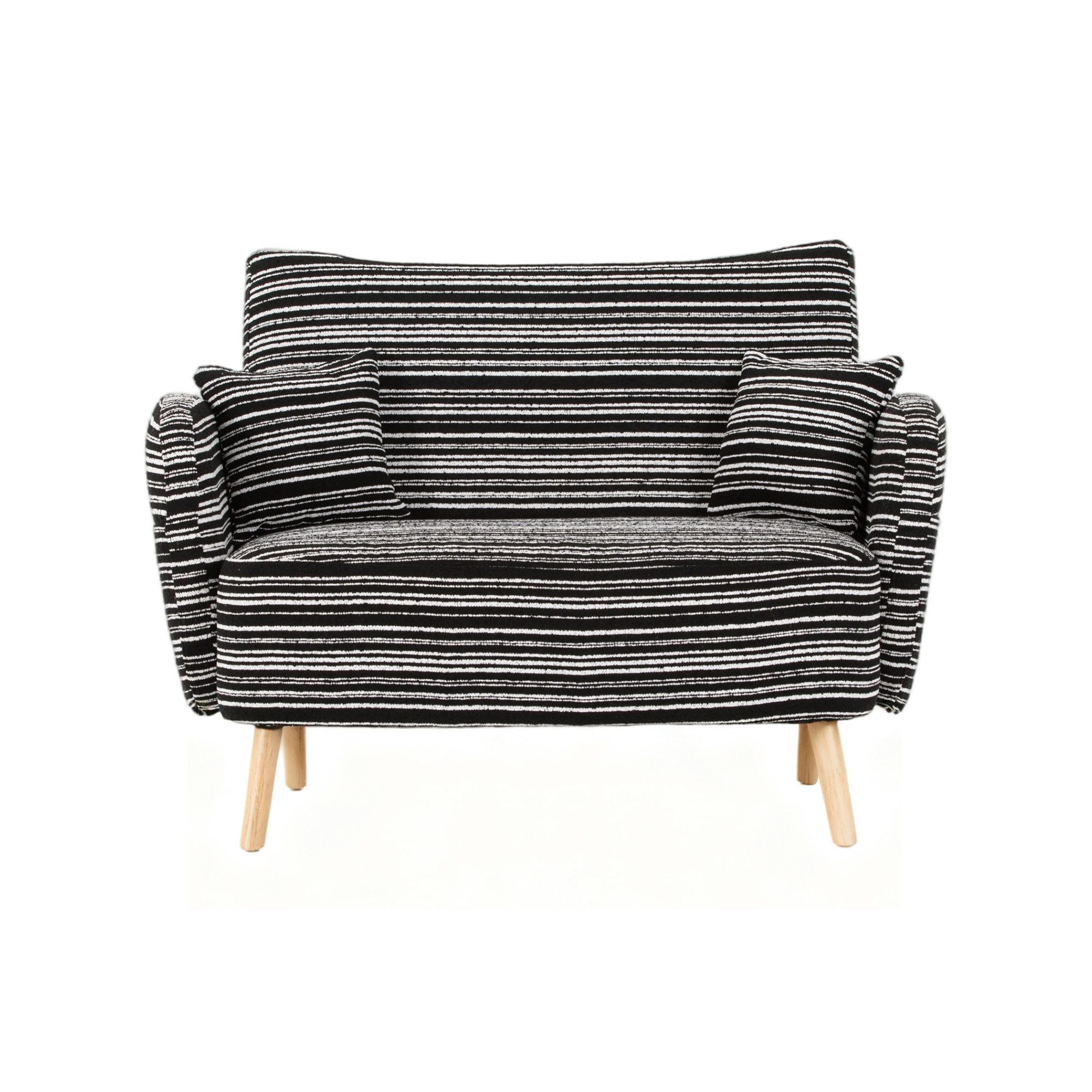 LVHOM XXL-Sessel Loungesofa, weich und bequem, Seitentaschen, Massivholzbeine (geschwungene Rückenlehne und Armlehnen, zwei kleine,bis zu 250kg, abnehmbare und waschbare Zierkissen, kombinierbar mit der gleichen Serie von Sessel), für Schlafzimmer/Wohnzimmer/Arbeitszimmer/Lesezimmer/Apartment