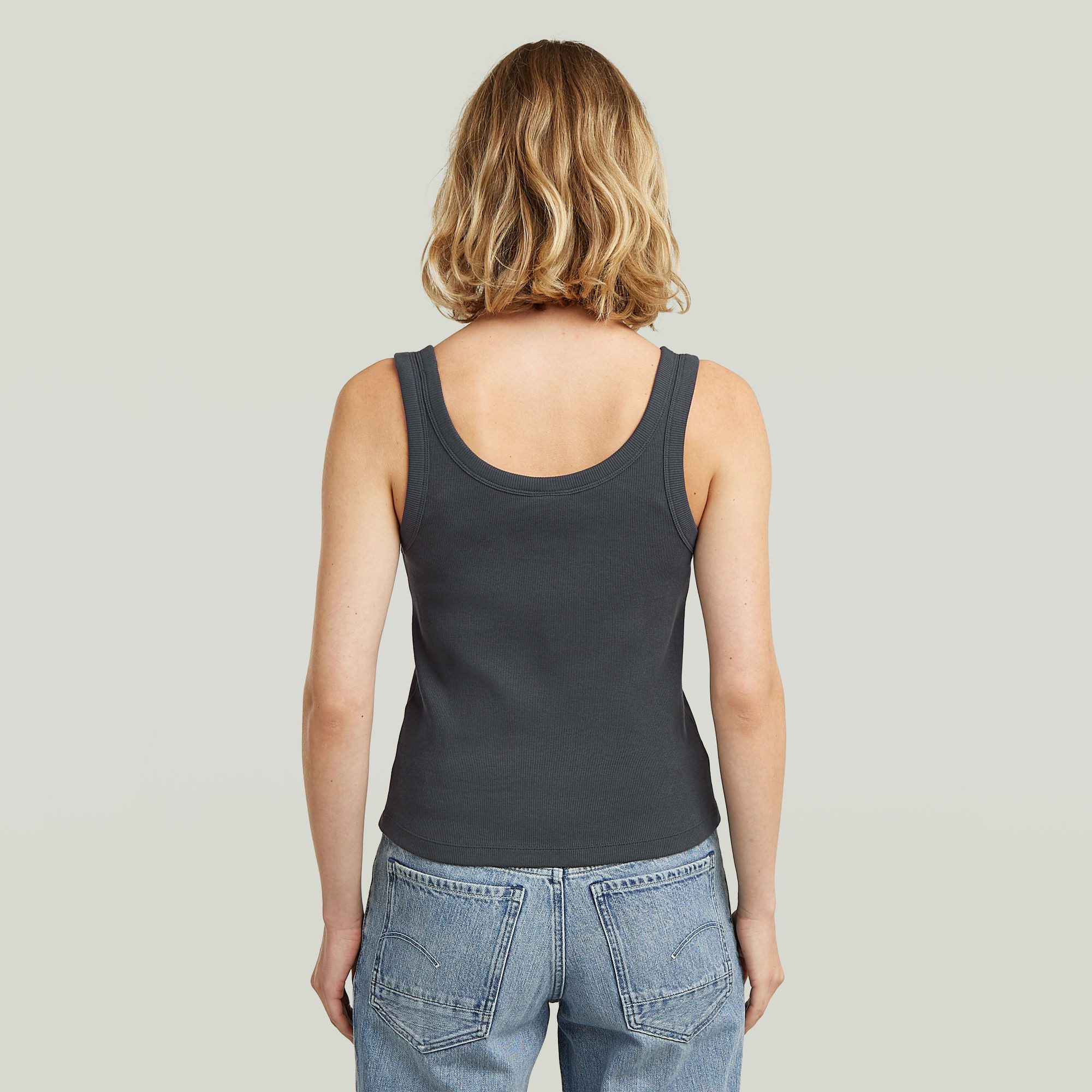 G-STAR Ripptanktop Slim Rib Tank wmn aus Baumwolle mit Stretch