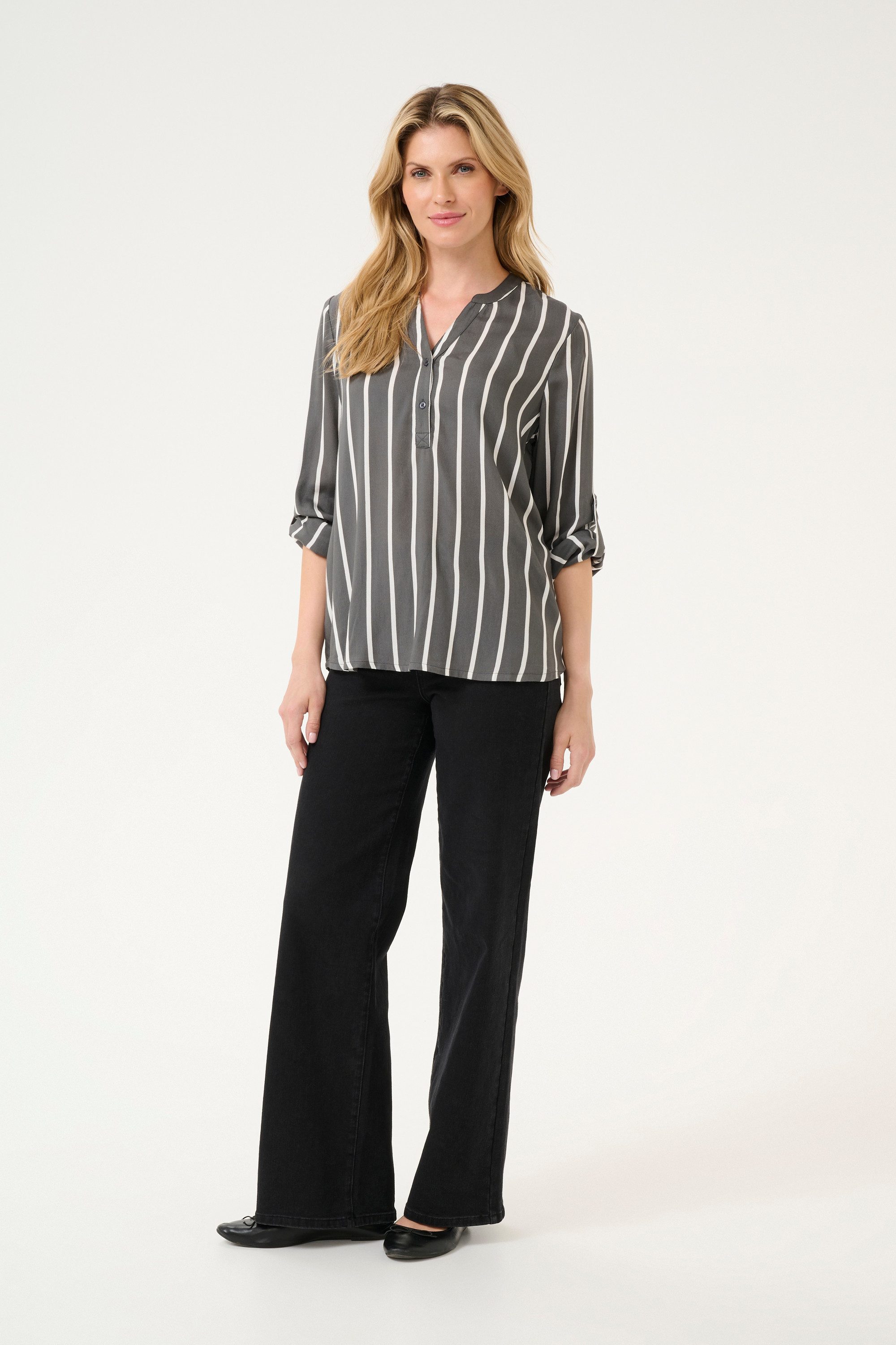 Langarmbluse Langarm-Bluse KAstridy