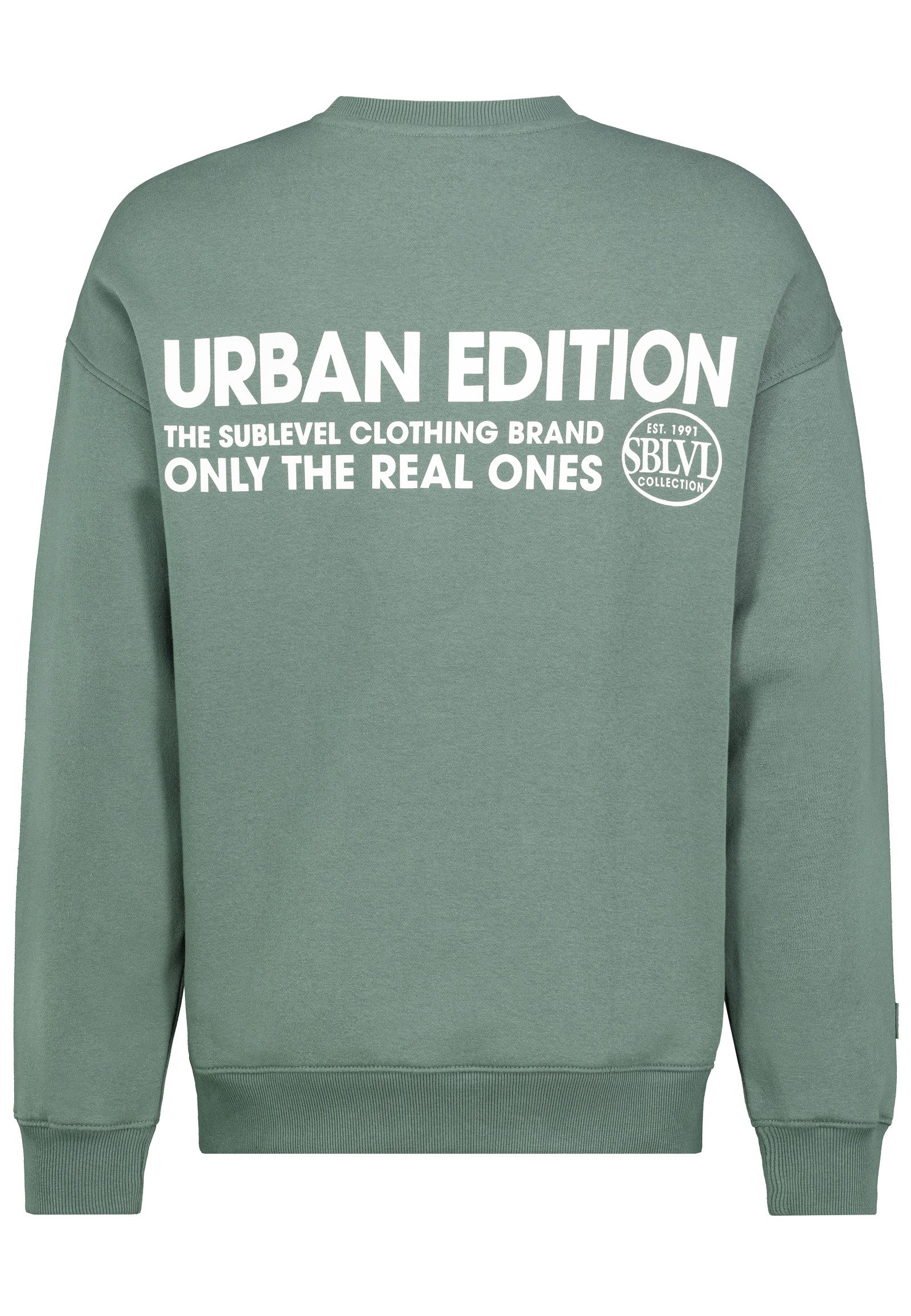 SUBLEVEL Sweatshirt Pullover Herren Sweater Sweatshirt Rundhals Perfekte Passform Hochwertige Verarbeitung, Angenehm weich & bequem