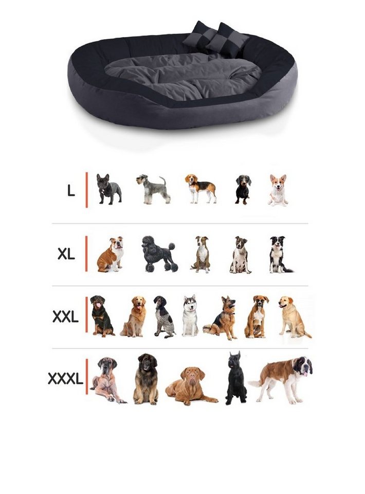 Thumbnail - BedDog Tierbett Hundebett SABA 4in1 mit Rand