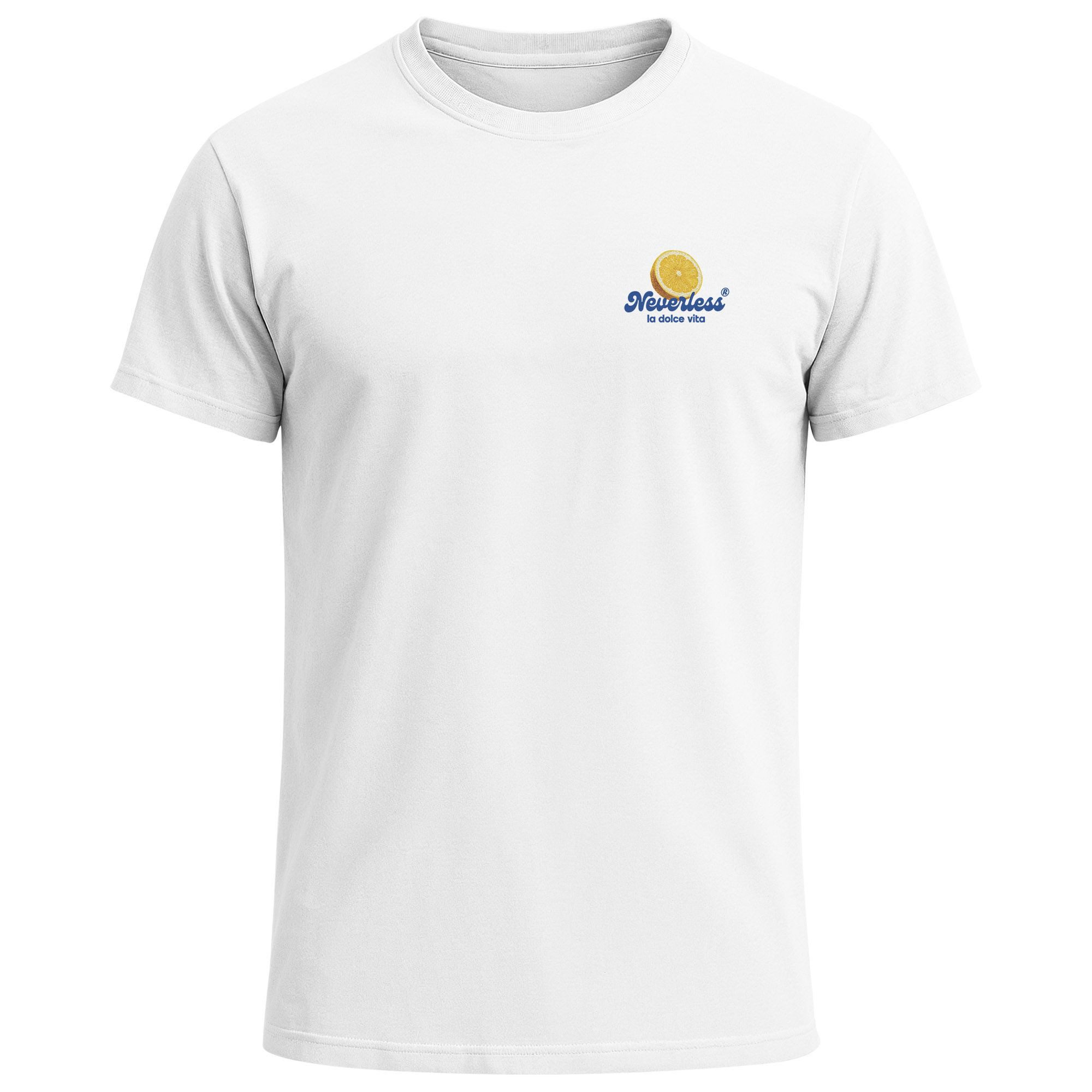 Print-Shirt Herren T-Shirt Backprint Easy Peasy Lemon Squeezy Zitrusfrüchte
