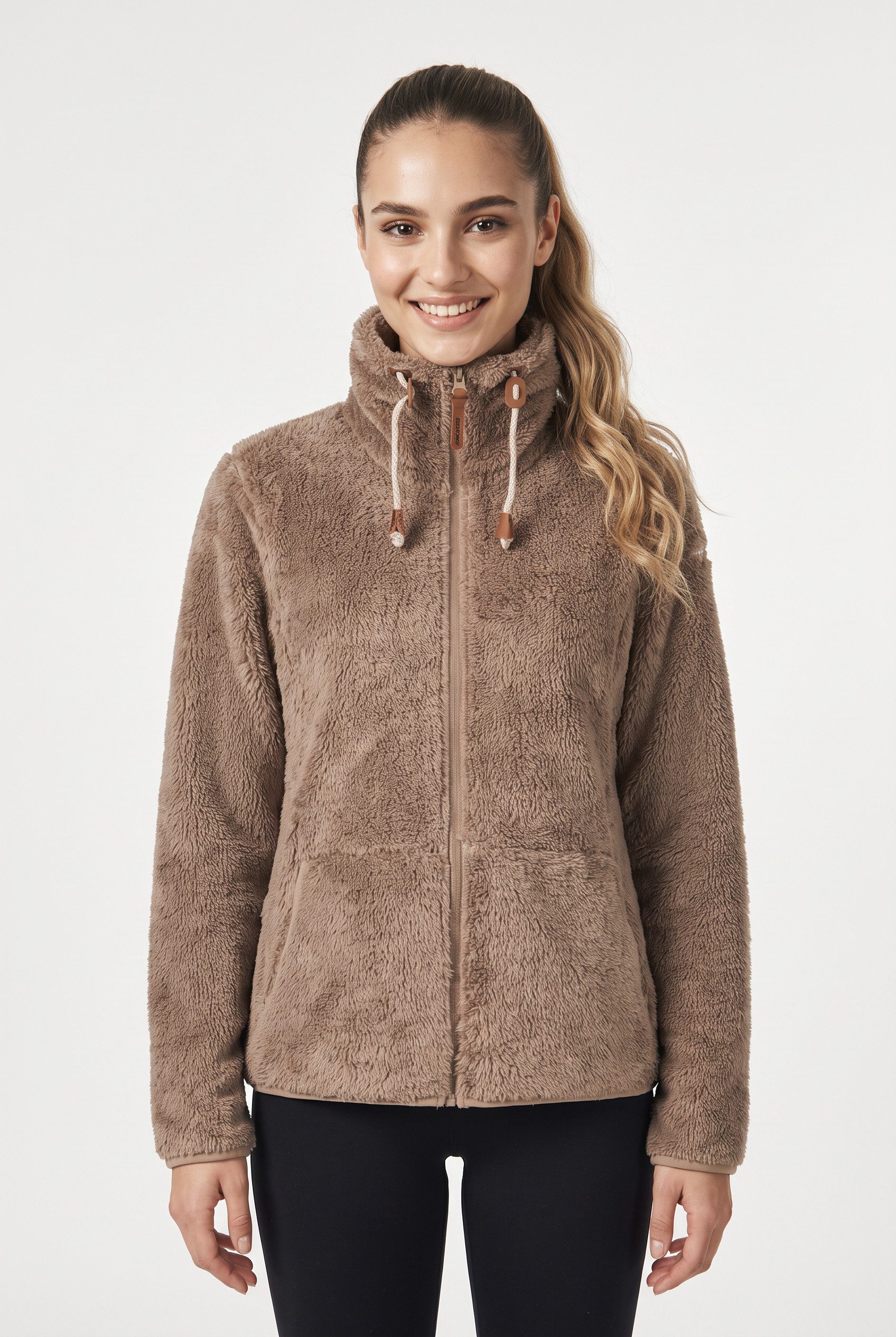 Icepeak Fleecejacke ICEPEAK COLONY sportlicher Stil, mit Reißverschluss, schnell trocknendes Material