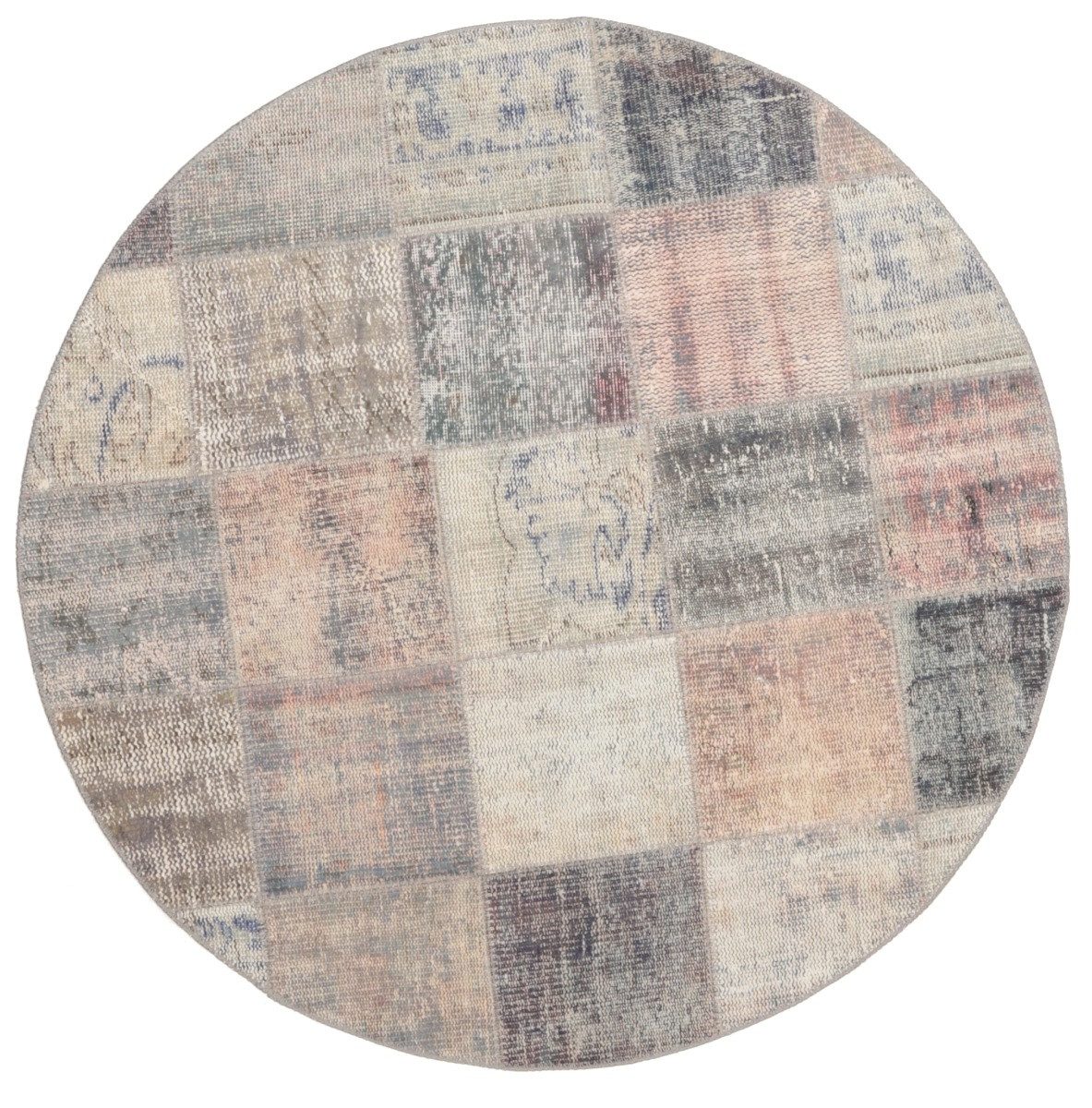 Carpet Avenue Teppich Patchwork 143x143, Rund, Höhe: 8 mm