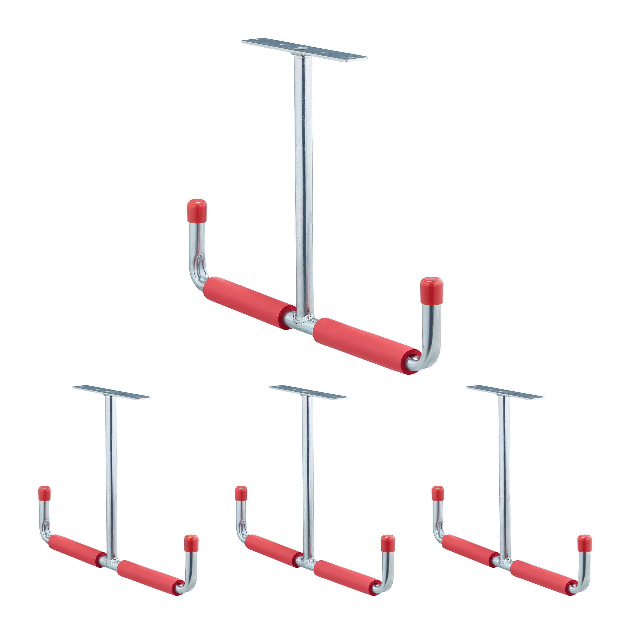 relaxdays Deckenhalter 4 x Потолочный крюк für Garage