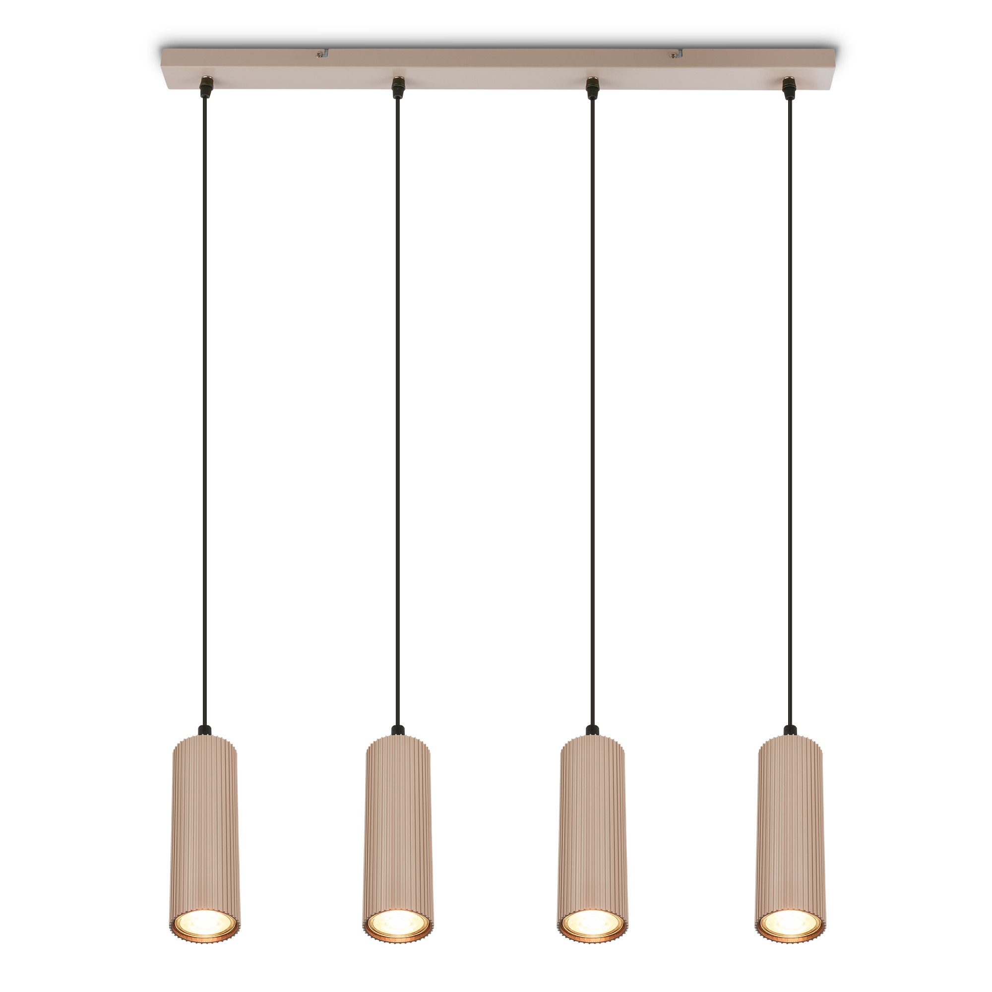 Briloner Leuchten LED Pendelleuchte IDA, ohne Leuchtmittel, Länge 76cm, Esszimmer, Esstisch, Wohnzimmer