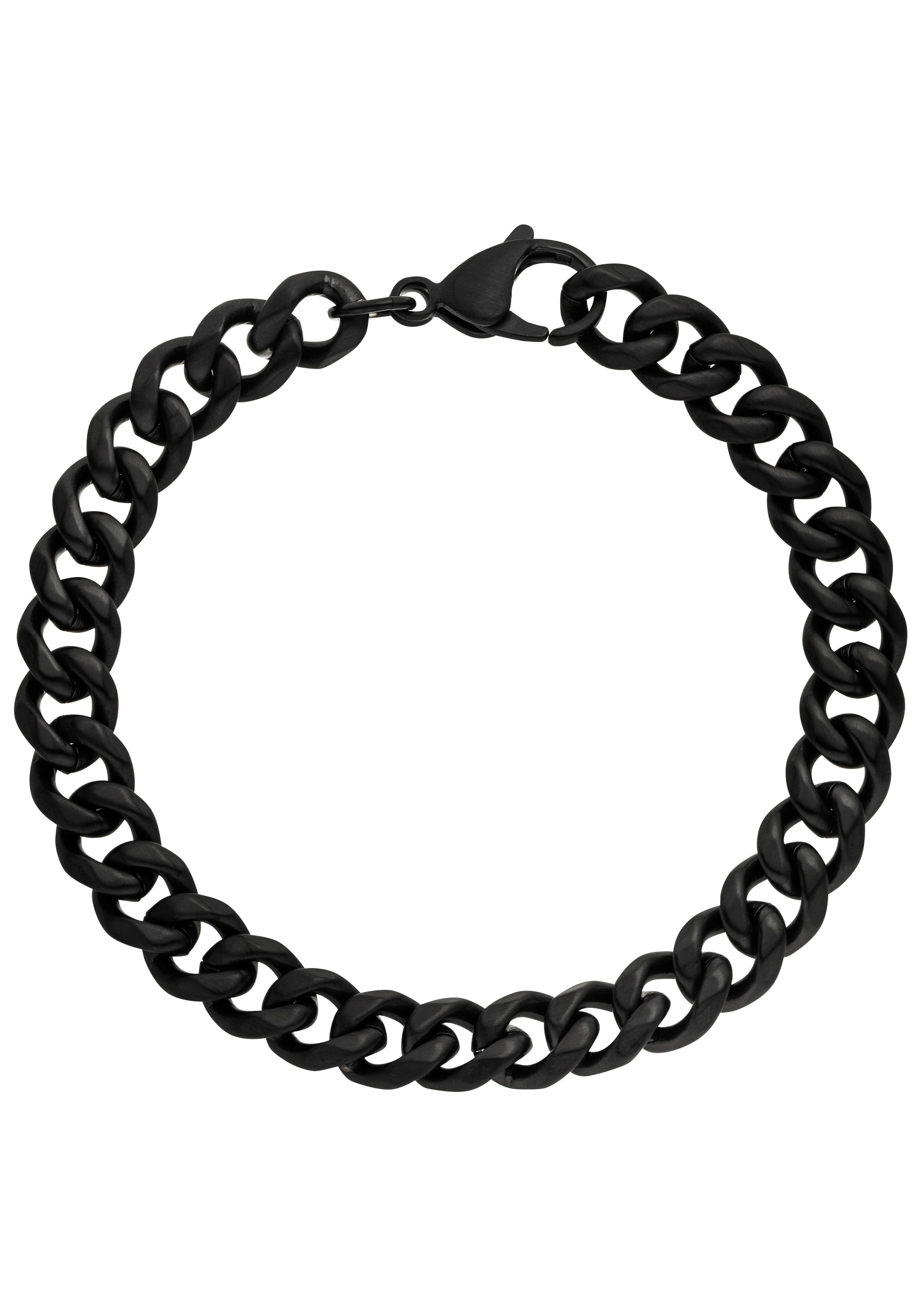JOBO Armband, aus Edelstahl schwarz beschichtet
