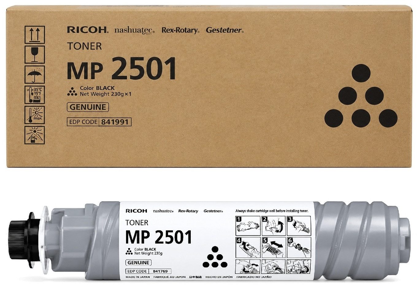 Ricoh Tonerkartusche TYPE 2501 E / 841769, (1-St), Toner schwarz schwarz 9000 Seiten