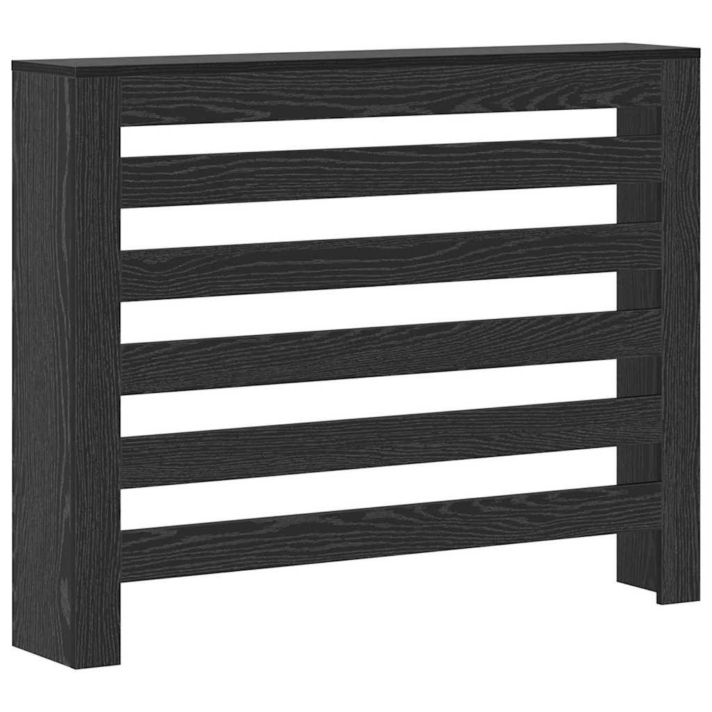 vidaXL Heizungsverkleidung, Heizkörperabdeckung Schwarz Eichen-Optik 104 x 20 x 82 cm