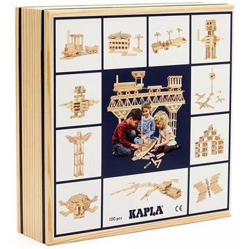 KAPLA® Spielbauklötze 2xC100 2er Set 2x 100er KASTEN Holzplättchen