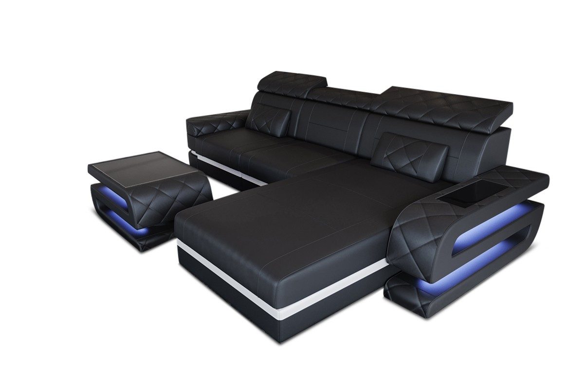 Sofa Dreams Ecksofa Ledersofa Bologna L günstig online kaufen