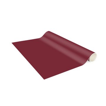 Läufer Teppich Vinyl Flur Küche Einfarbig funktional lang modern, Bilderdepot24, Läufer - rot glatt