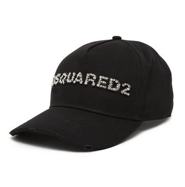 Dsquared2 Baseball Cap DSQUARED2 Crystal-Embellished Jewel Baseballcap Kappe Basebalkappe Tr