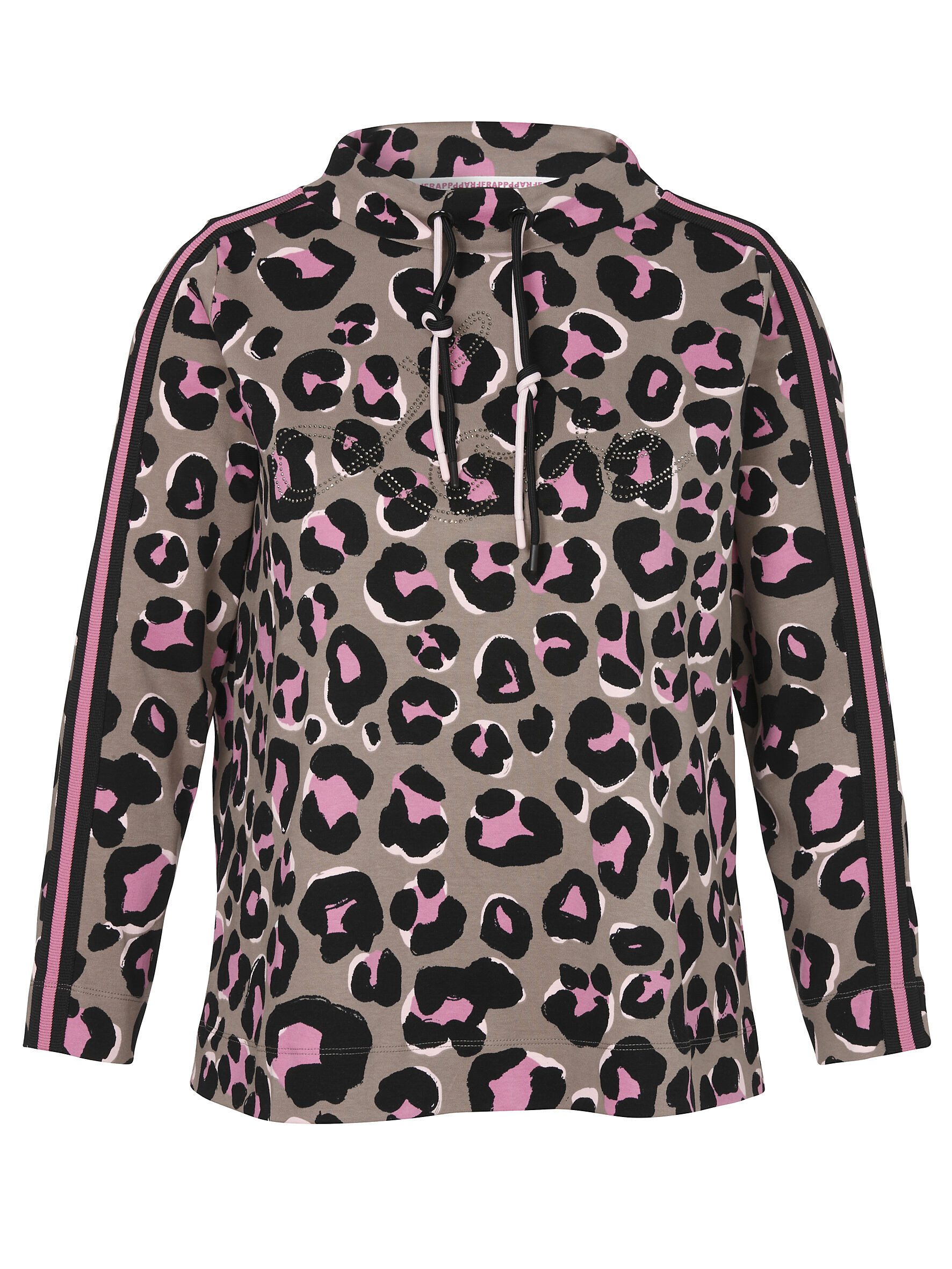FRAPP Sweatshirt (1-tlg) mit modernem Leo-Print günstig online kaufen