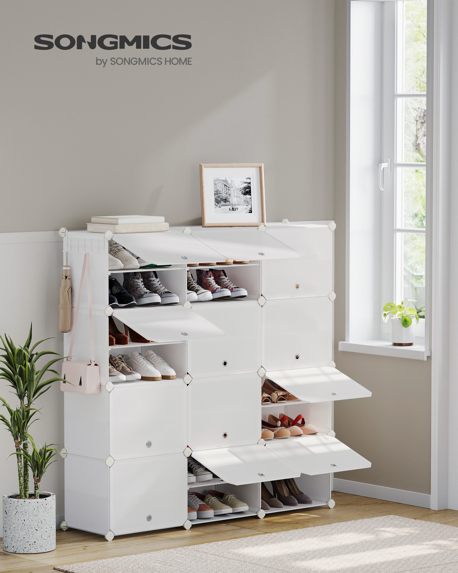 SONGMICS Schuhregal Schuhschrank, 4/6/10/12 Fächern mit günstig online kaufen