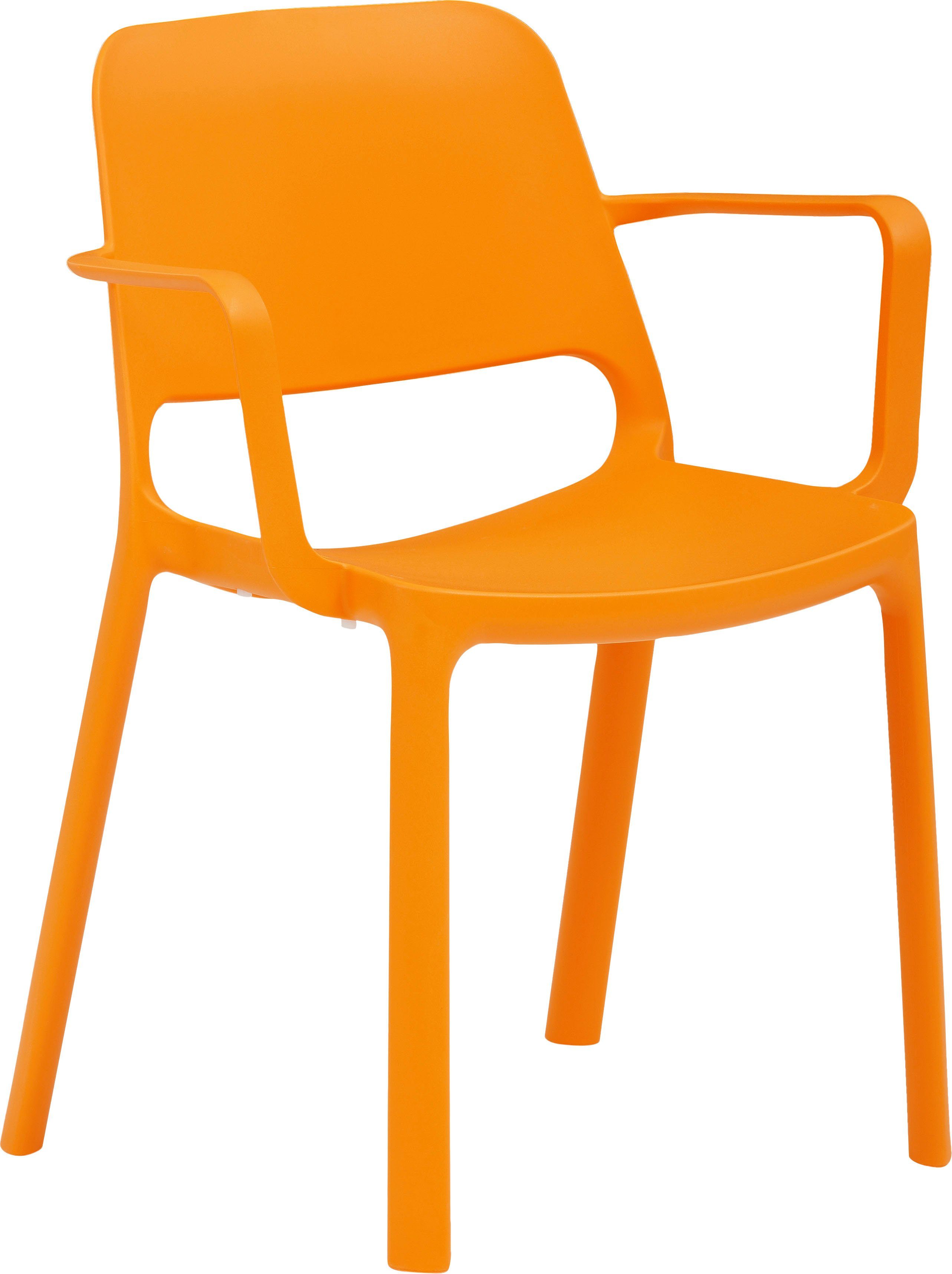 Mayer Sitzmöbel Stapelstuhl Stapelstuhl myNUKE (Packung), stapelbar Orange | Orange | Orange