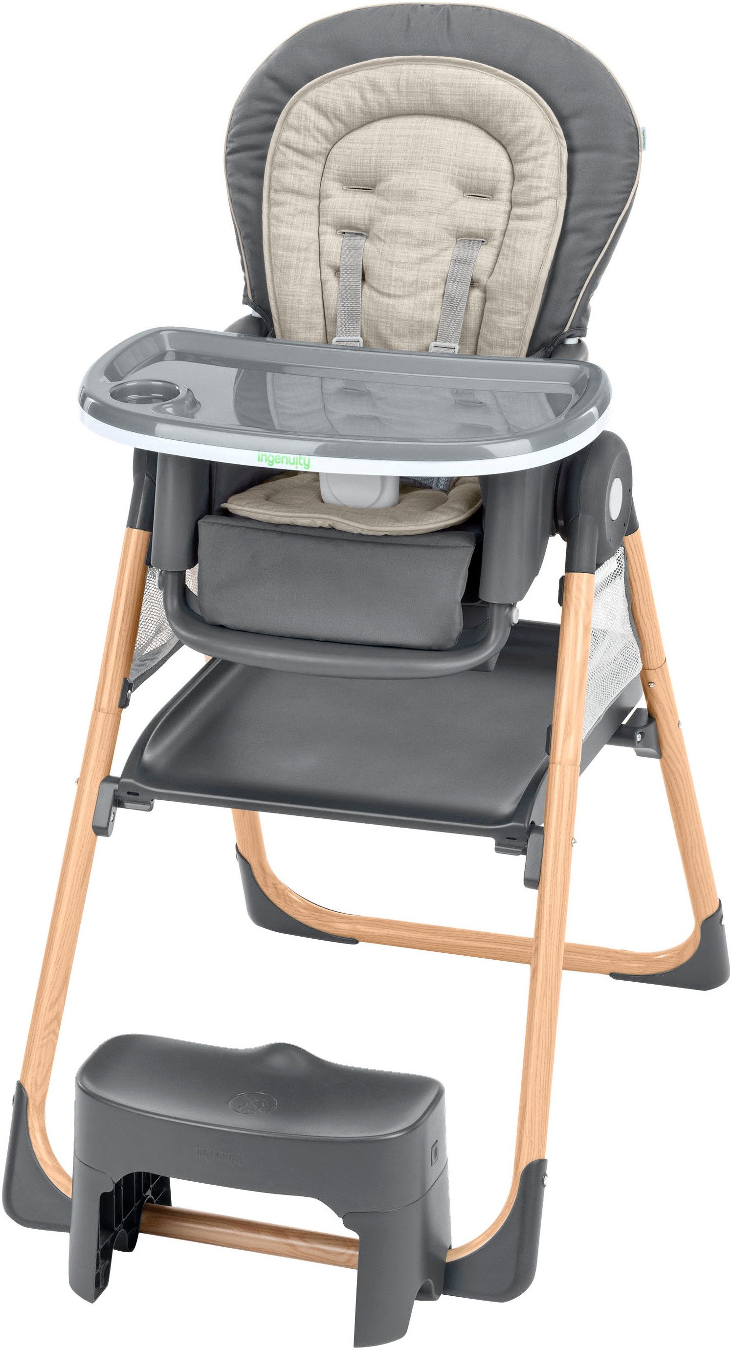ingenuity Hochstuhl Proper Positioner™ Create Up™ Multi-Mode Deluxe Folding Wesley™, mit vielen verschieden Verwendungsmöglichkeiten