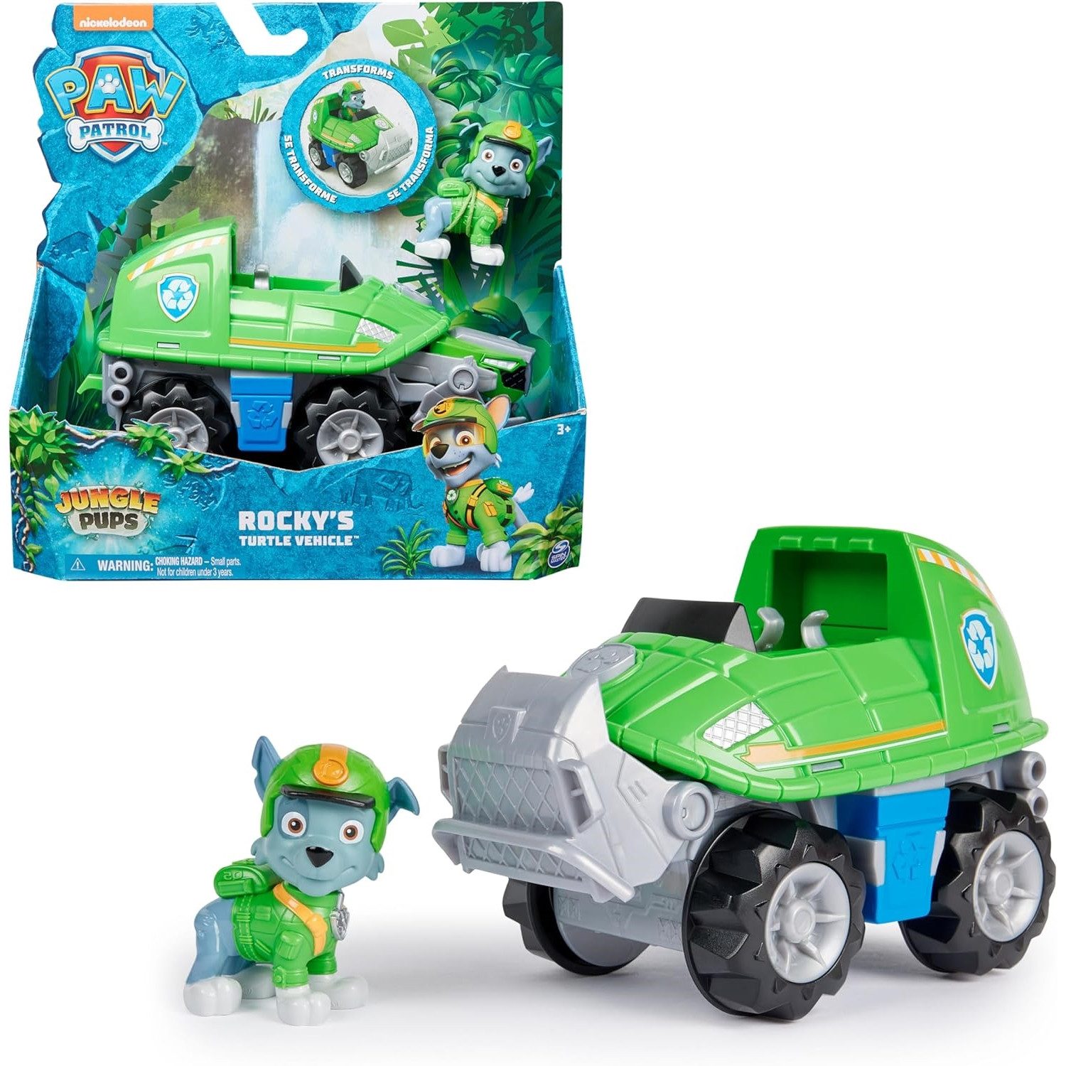 Spielzeug-Auto 6067763 Paw Patrol - Jungle Pups - Themed Fahrzeug - Rocky