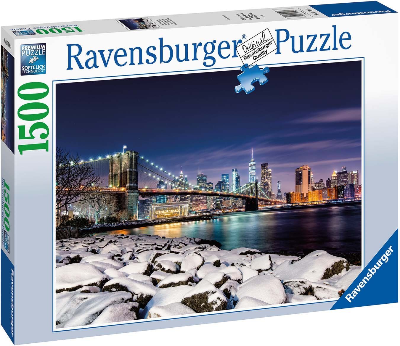Ravensburger Puzzle Winter in New weltweit - Germany, 1500 in York, - schützt FSC® Puzzleteile, Made Wald