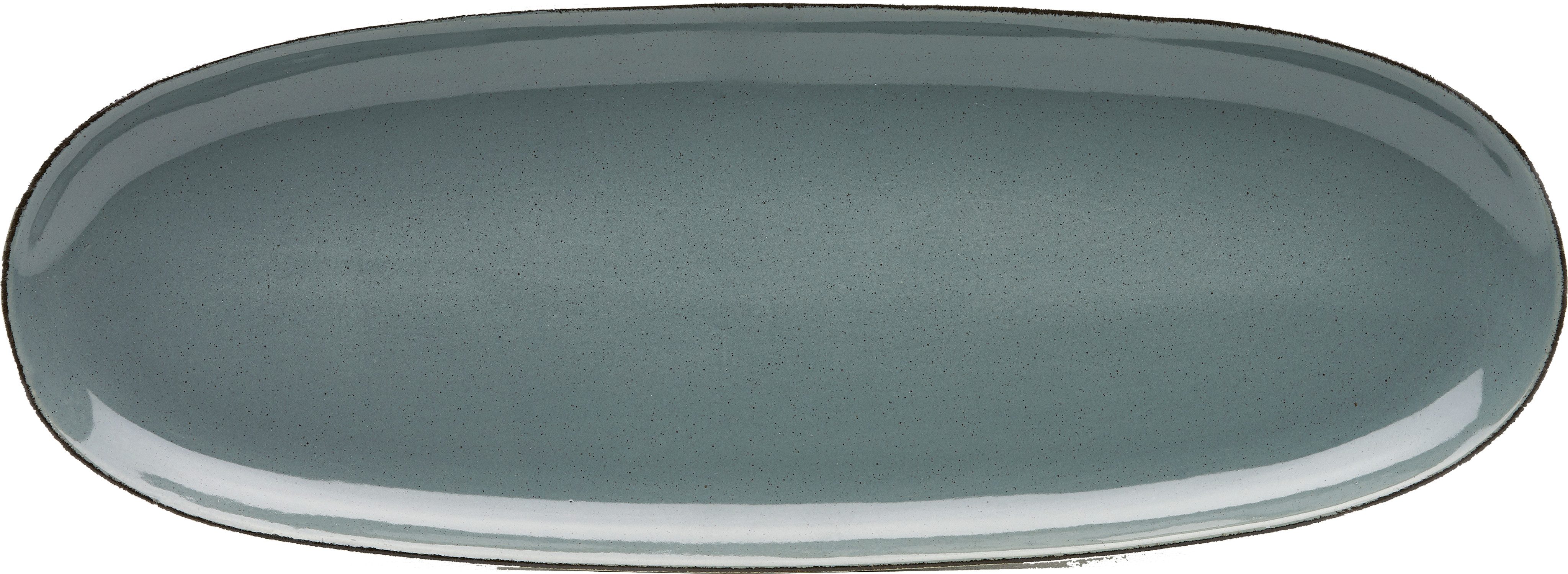 van Well Servierplatte Platte Urban, 34 x 12,5 cm, 4 Stück, Steinzeug, (Set, 4-tlg), spülmaschinen- und mikrowellengeeignet